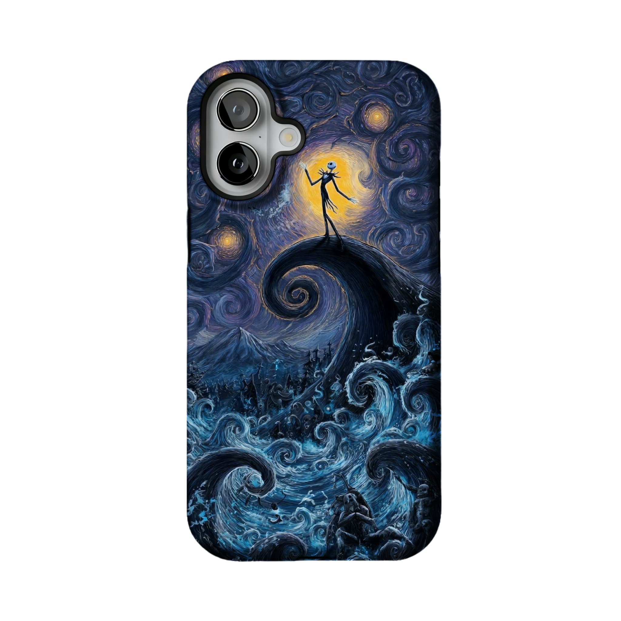 Starry Night Fantasy | Jack Skellington Gothic Halloween iPhone Case