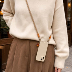 Chestnut Two-Tone Rope Phone Lanyard