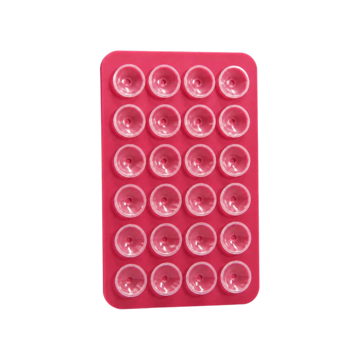 Rose Pink Silicone Suction Cup Phone Mount, Stick-On Hands-Free Holder