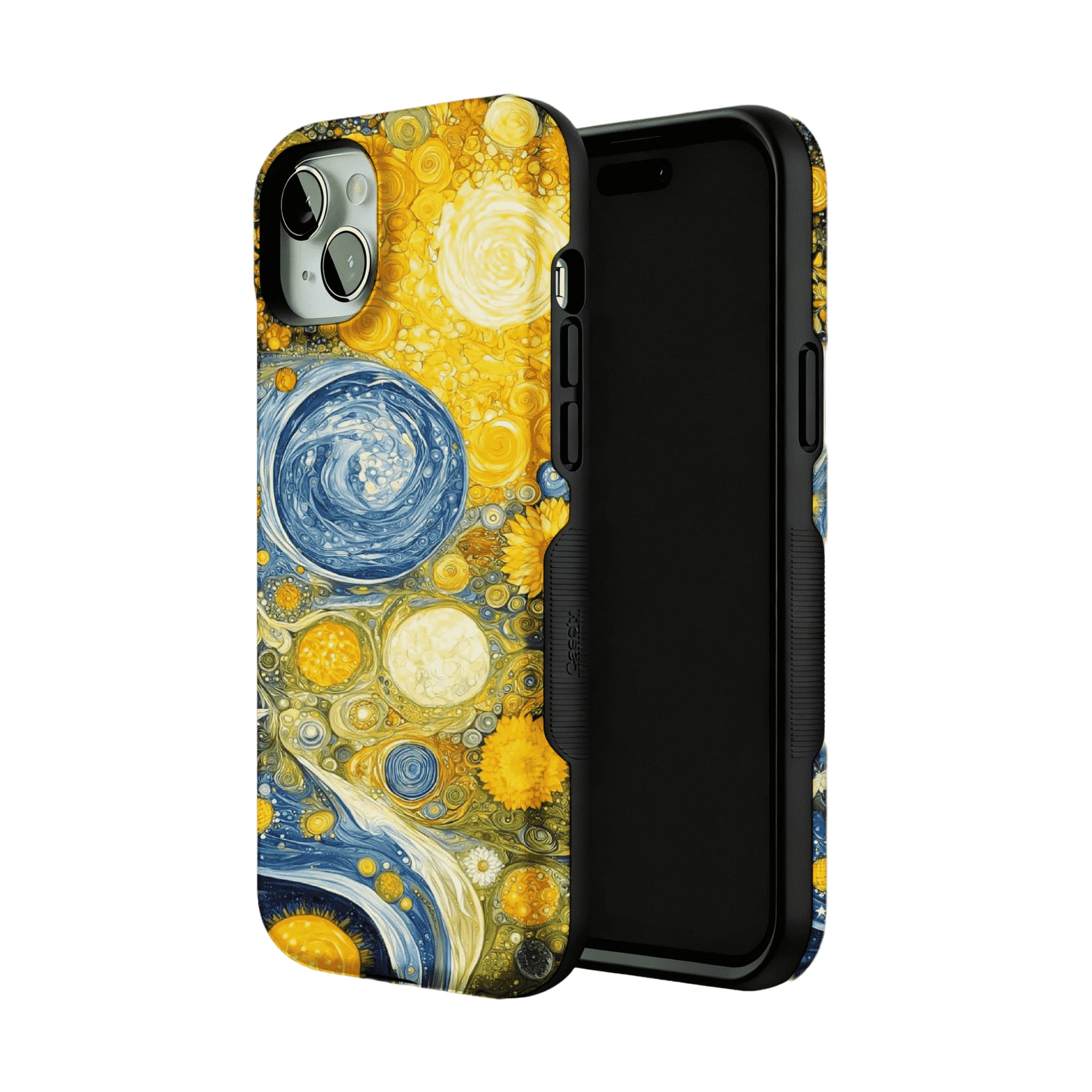 Van Gogh Starry Night Sunflower Mix Impasto Art Shockproof iPhone Case