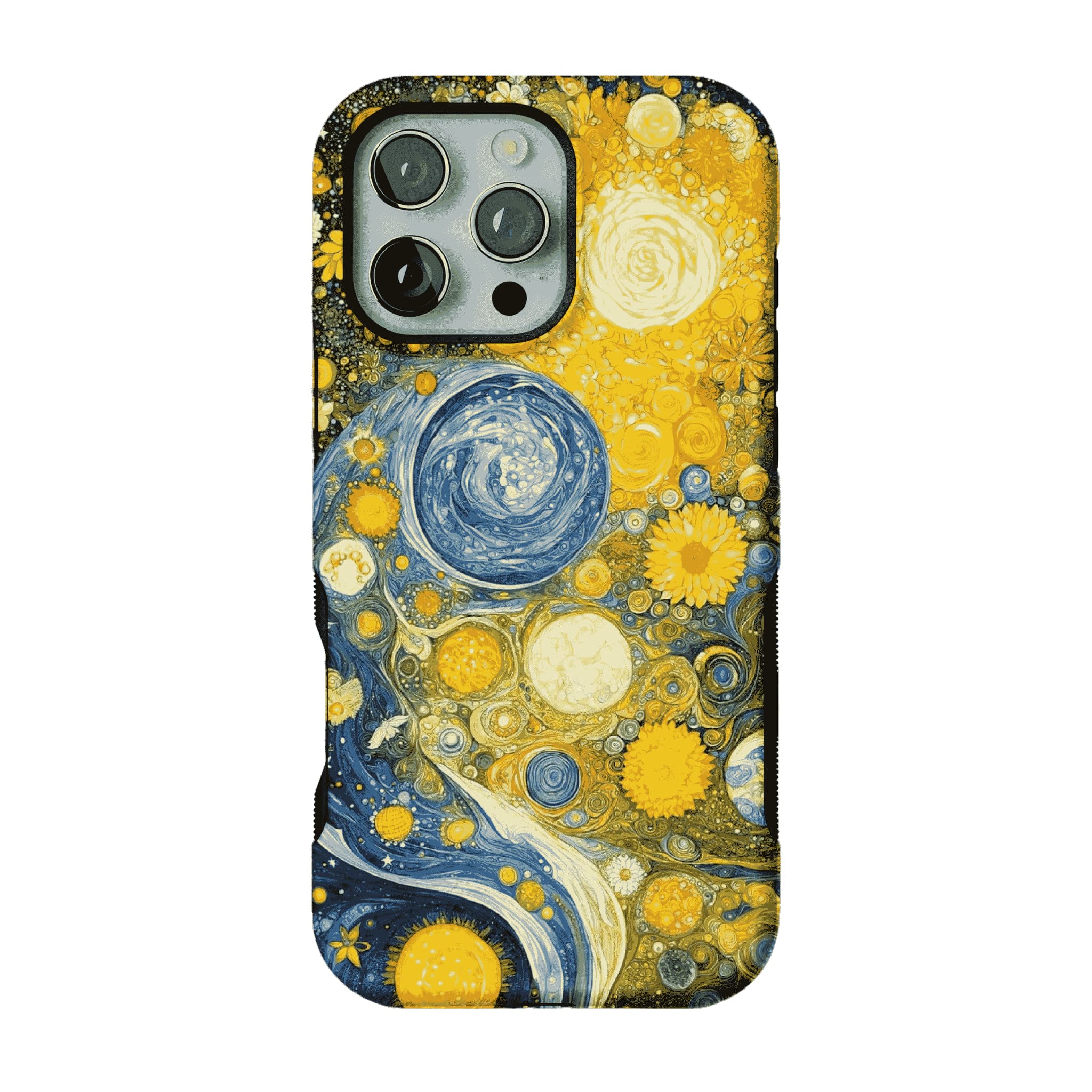 Van Gogh Starry Night Sunflower Mix Impasto Art Shockproof iPhone Case