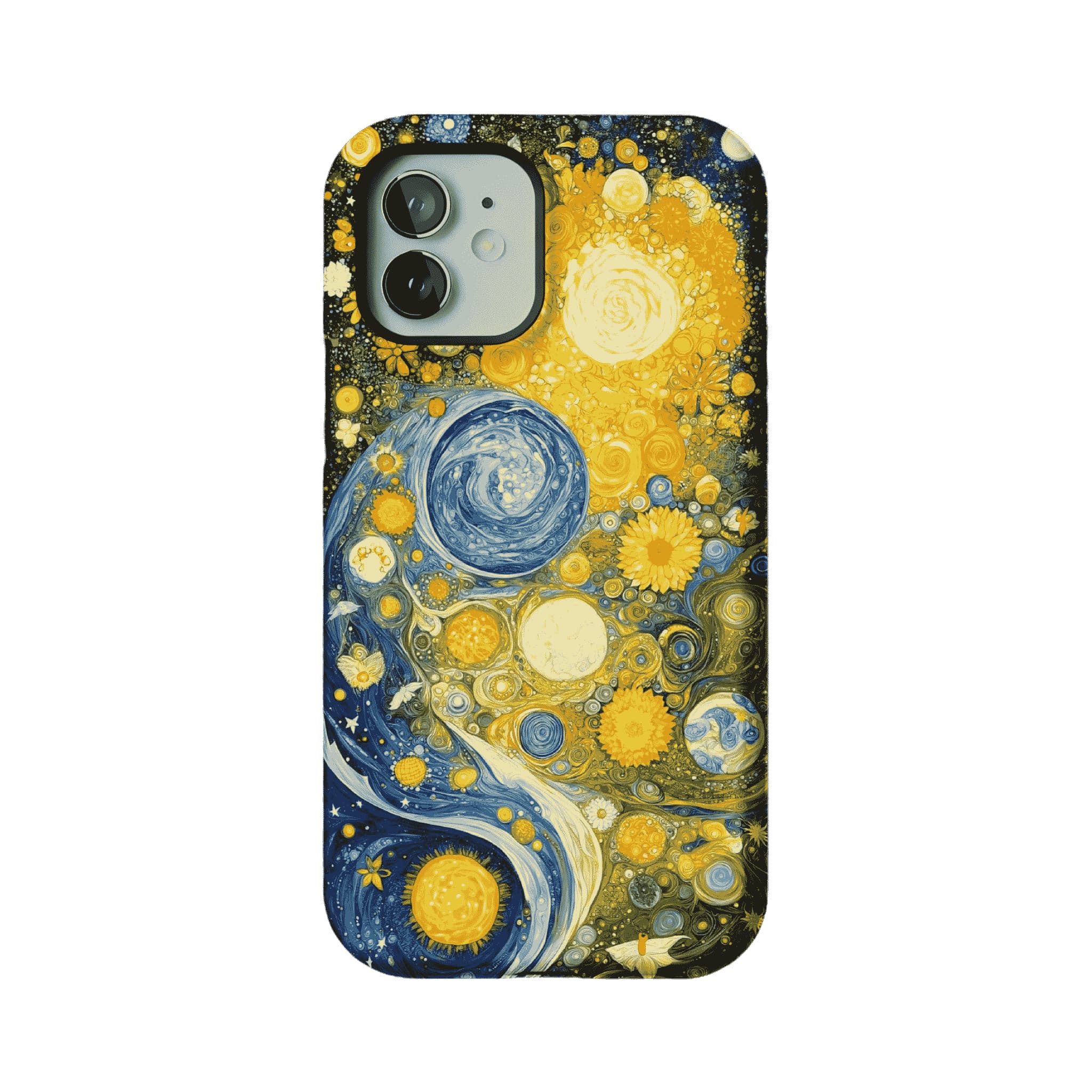 Van Gogh Starry Night Sunflower Mix Impasto Art Shockproof iPhone Case