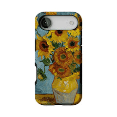 Van Gogh Sunflowers Impasto Oil Painting Phone Case, Classic Art iPhone Cover