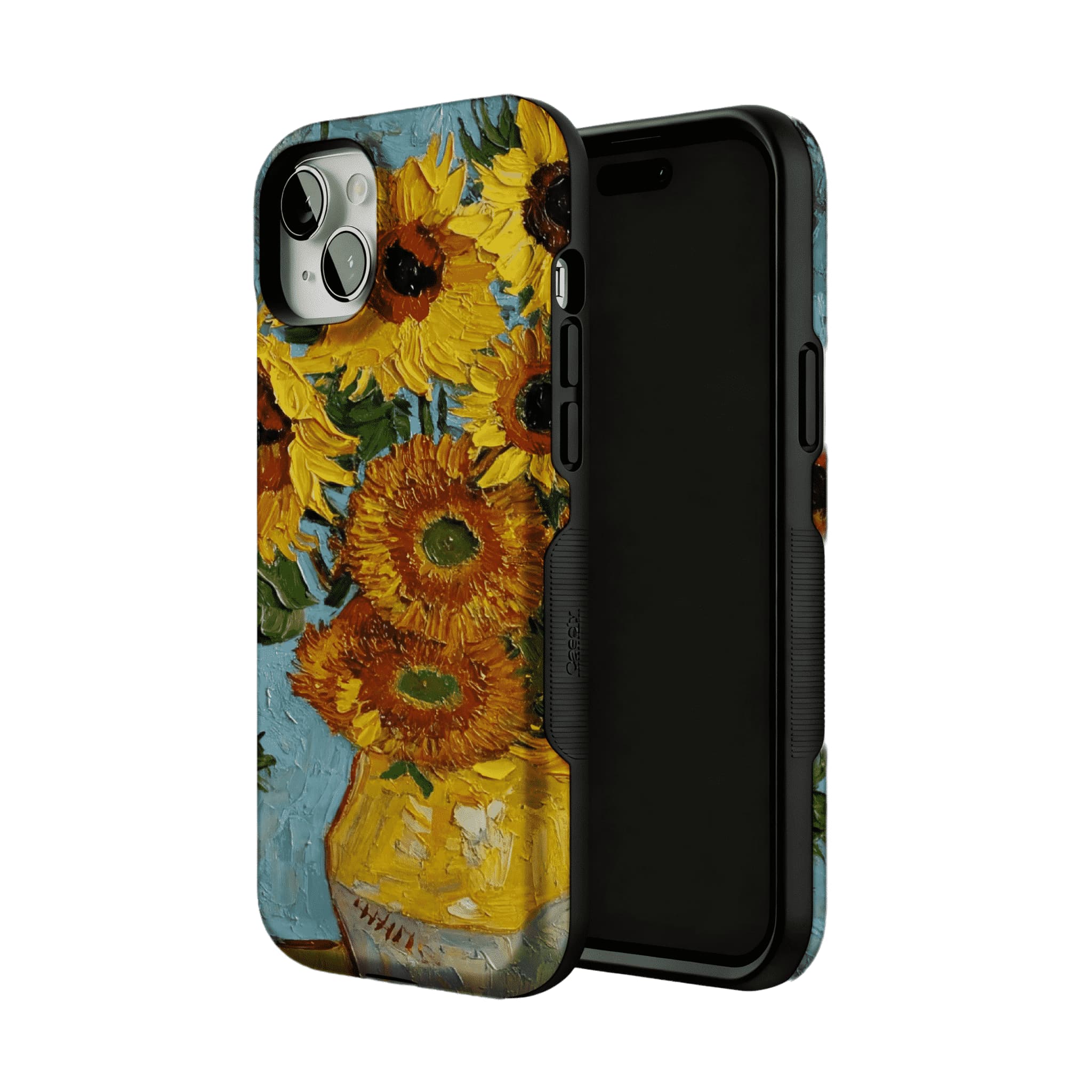 Van Gogh Sunflowers Impasto Oil Painting Phone Case, Classic Art iPhone Cover