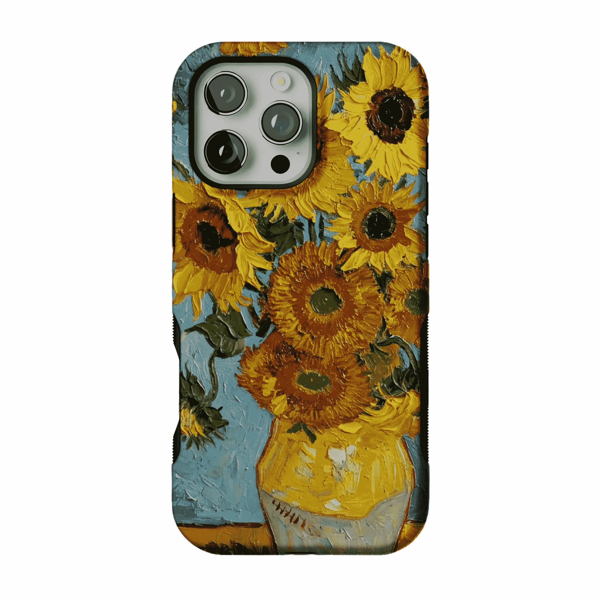 Van Gogh Sunflowers Impasto Oil Painting Phone Case, Classic Art iPhone Cover