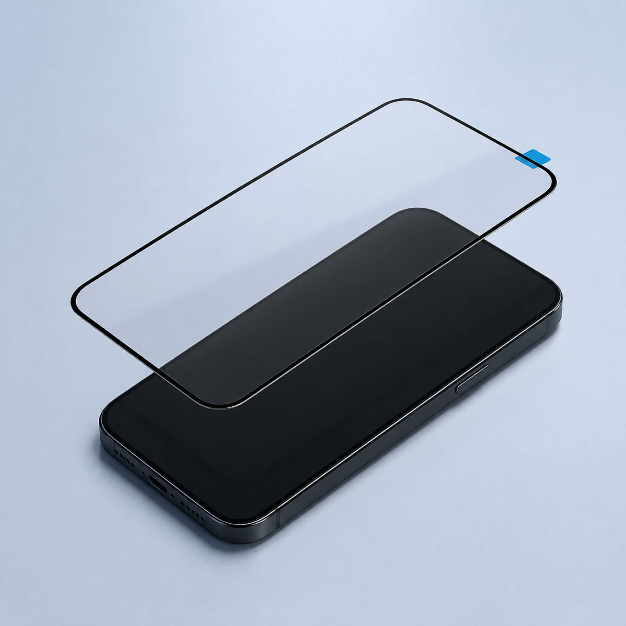Silk Print Tempered Glass Screen Protector – Black Border