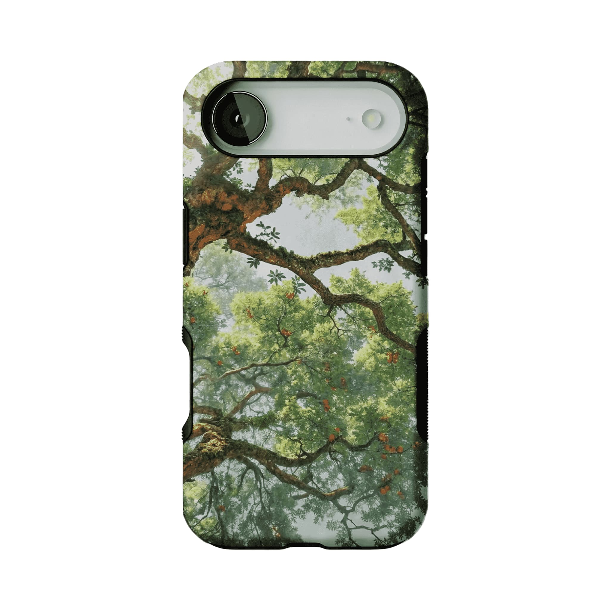 Fresh Green Ancient Tree Forest Phone Case, Anti-slip Shockproof iPhone Cover