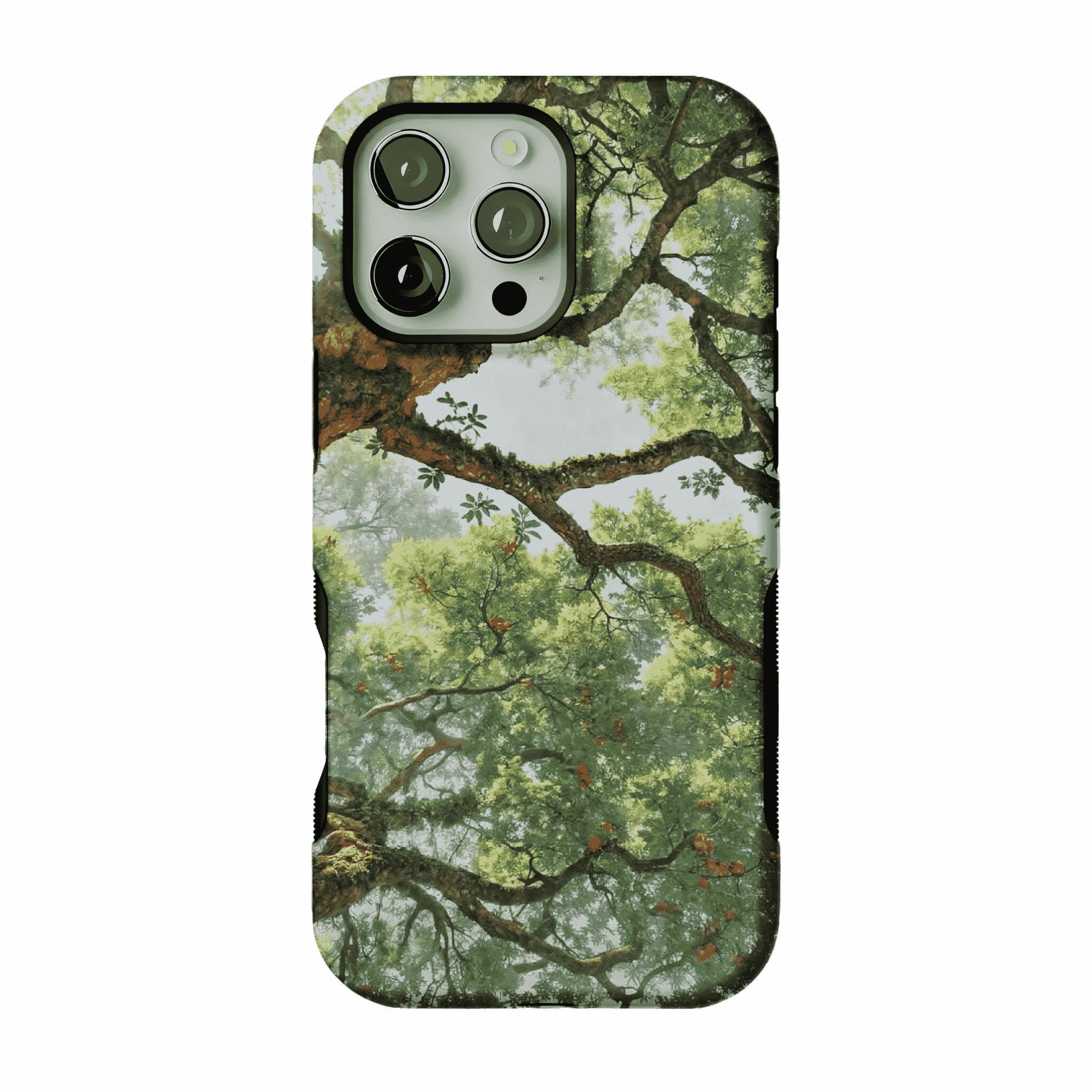 Fresh Green Ancient Tree Forest Phone Case, Anti-slip Shockproof iPhone Cover