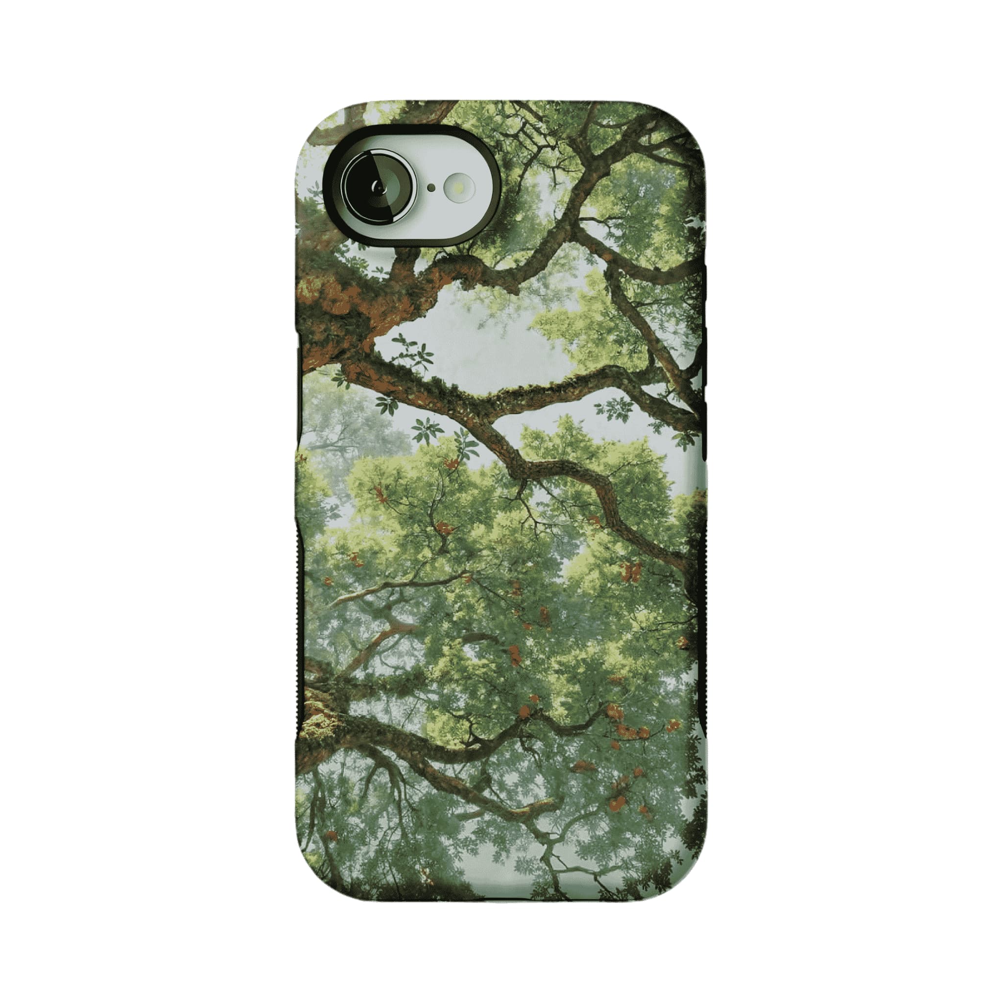 Fresh Green Ancient Tree Forest Phone Case, Anti-slip Shockproof iPhone Cover