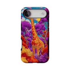 Bright Colorful Giraffe Jungle Phone Case, Anti-slip Shockproof Trendy iPhone Cover