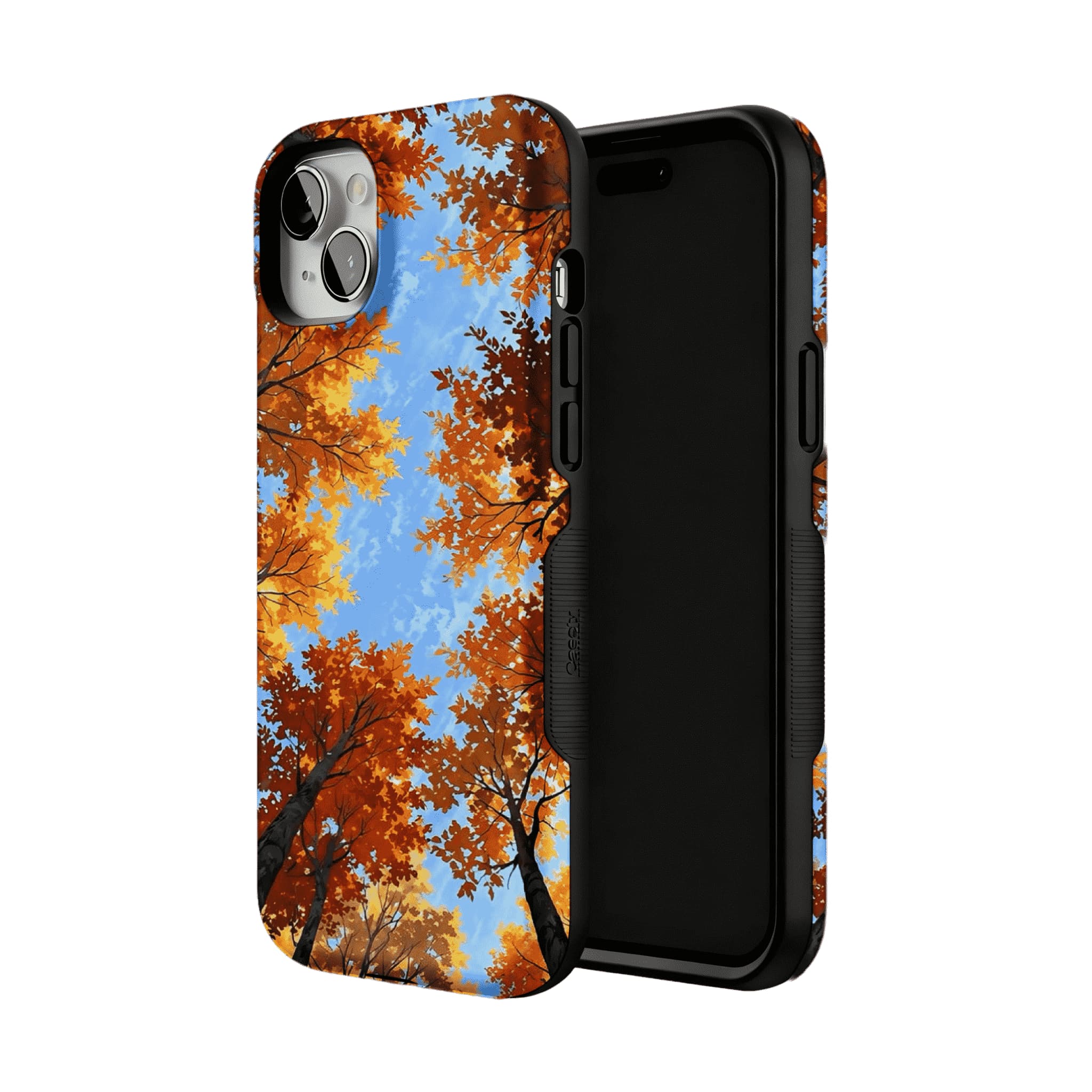 Autumn Forest Phone Case | Orange Leaves & Blue Sky Nature Cover