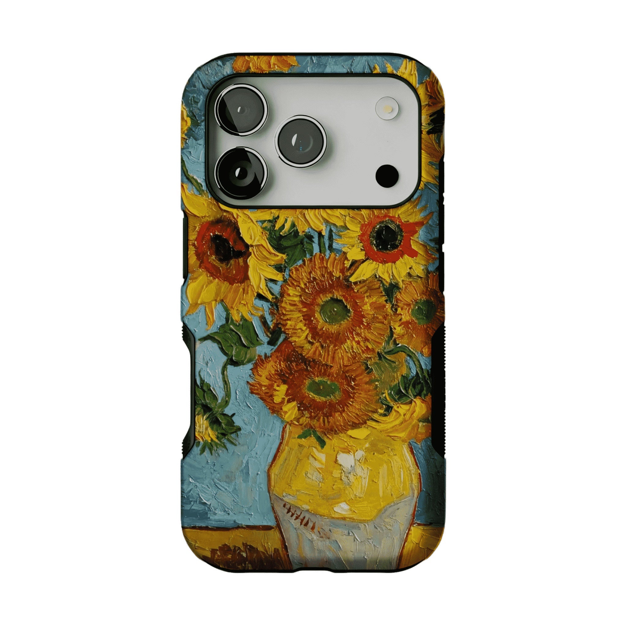 Van Gogh Sunflowers Impasto Oil Painting Phone Case, Classic Art iPhone Cover