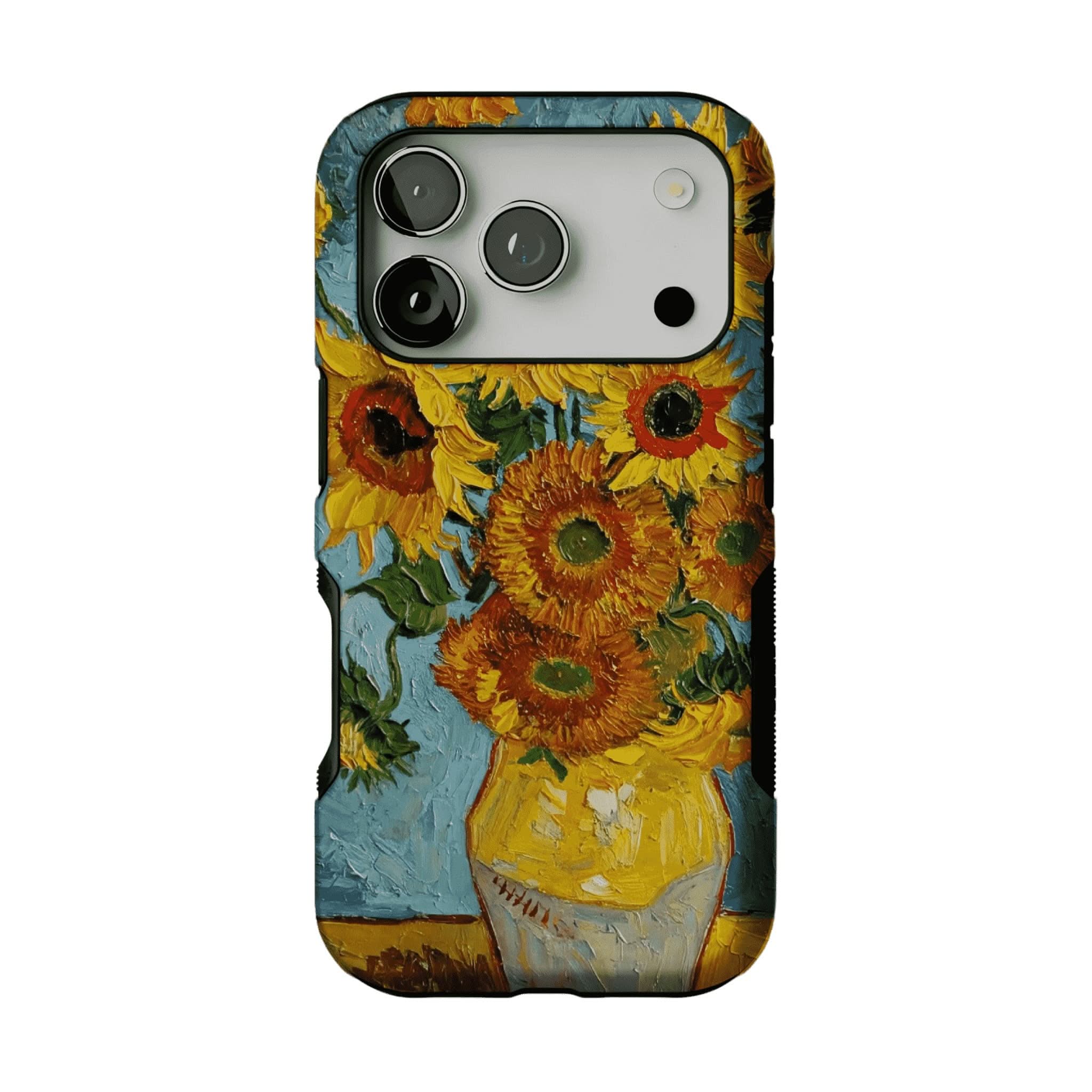 Van Gogh Sunflowers Impasto Oil Painting Phone Case, Classic Art iPhone Cover