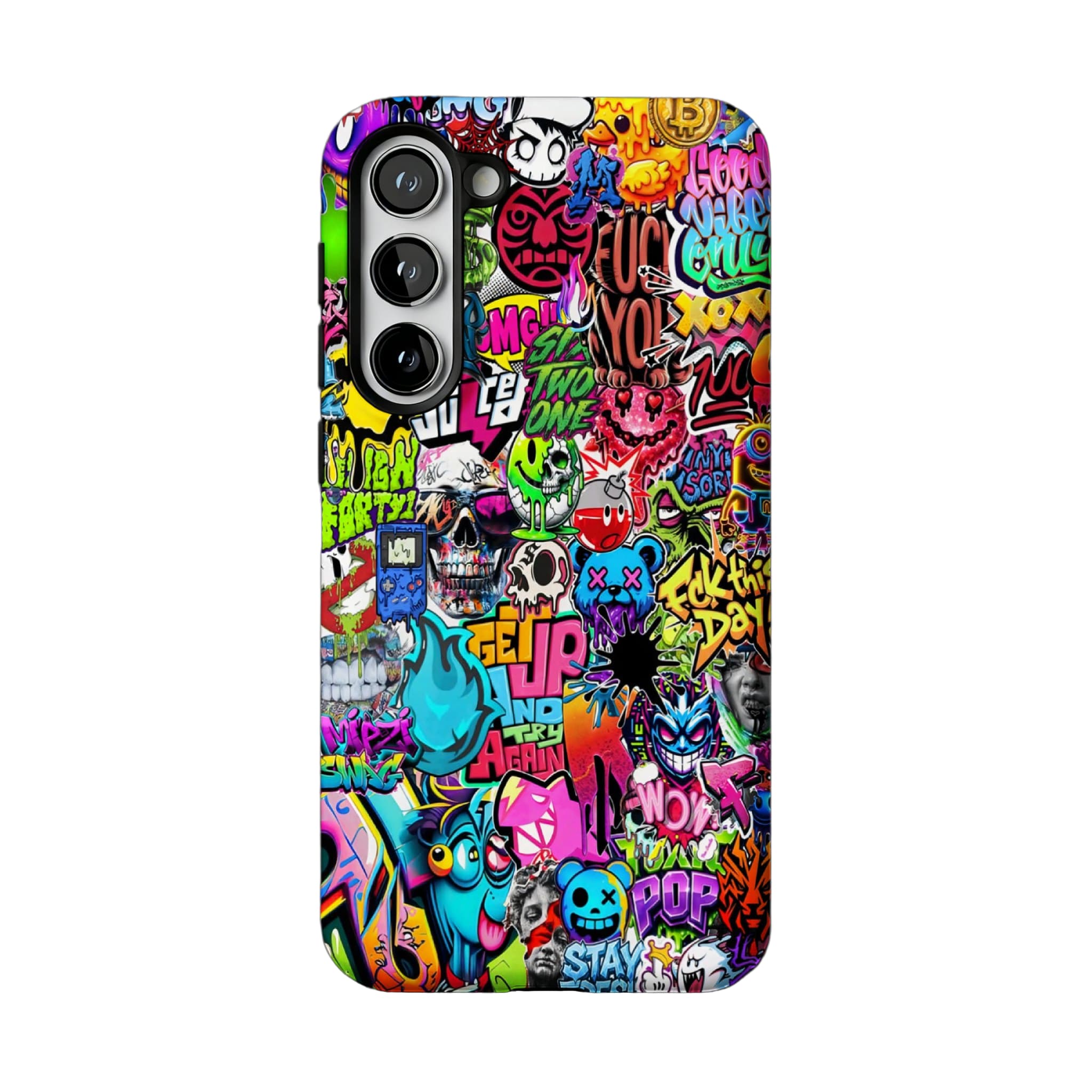 Sticker Bomb Graffiti Phone Case, Streetwear Cover for iPhone
