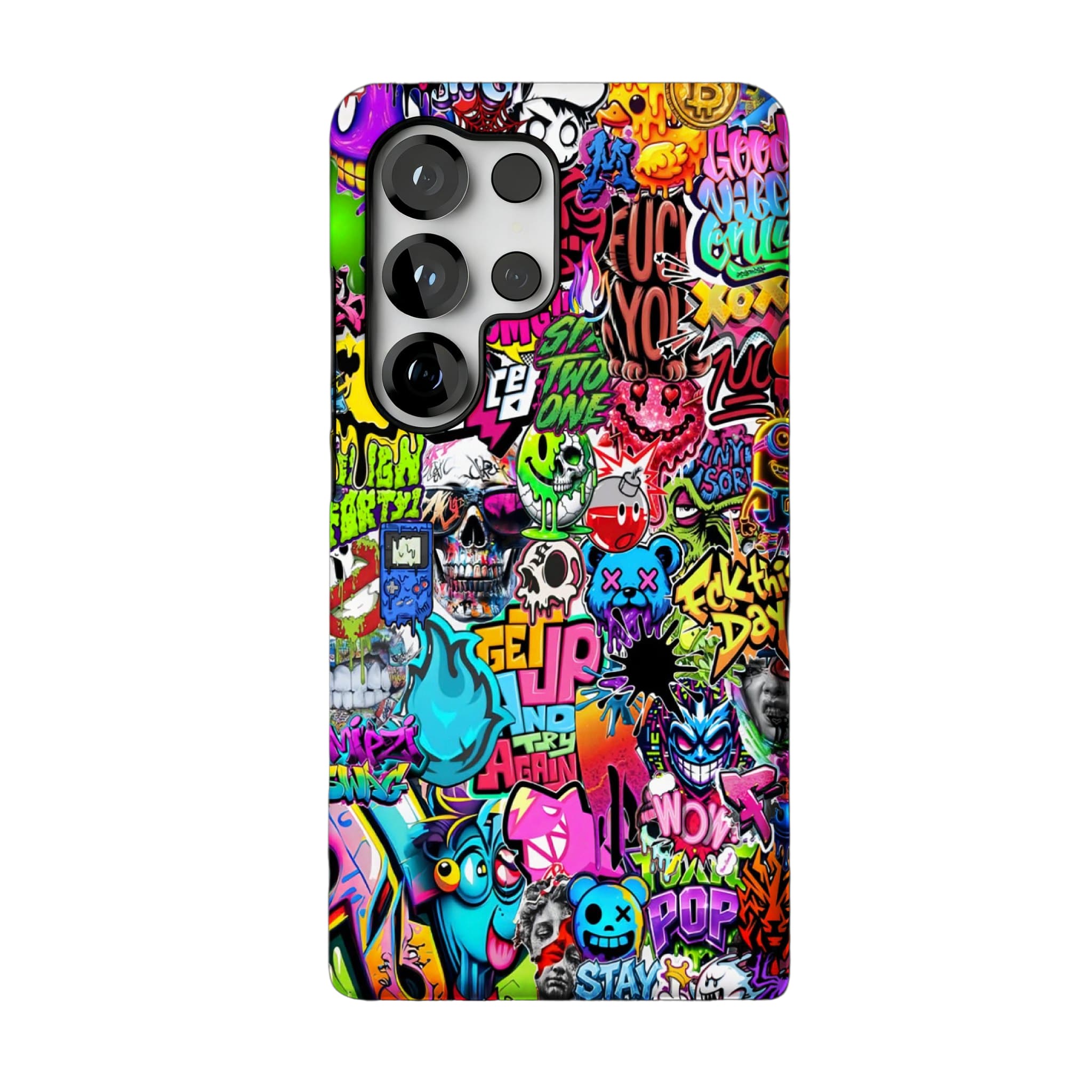 Sticker Bomb Graffiti Phone Case, Streetwear Cover for iPhone