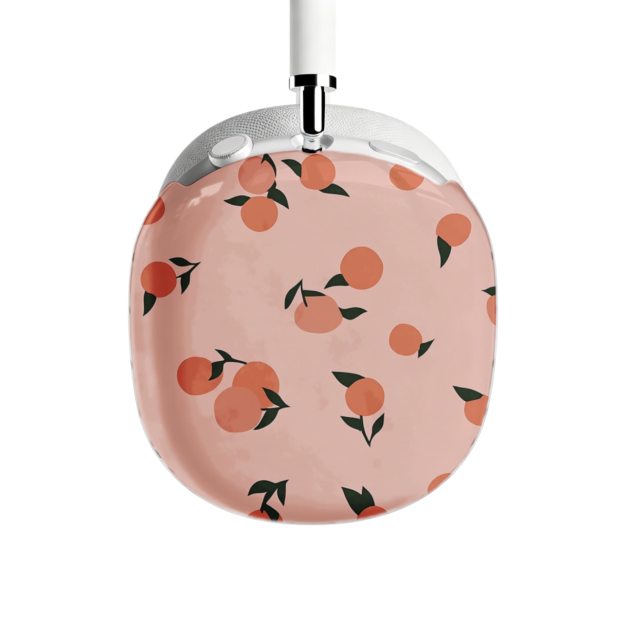 Watercolor Peach Orange AirPods Max Case Healing Forest Hand Painted