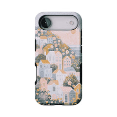 Cute Floral Hillside Cottage Shockproof Anti-slip Pastel iPhone Case