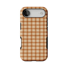 Classic Warm Gingham Plaid Shockproof Anti-slip iPhone Case