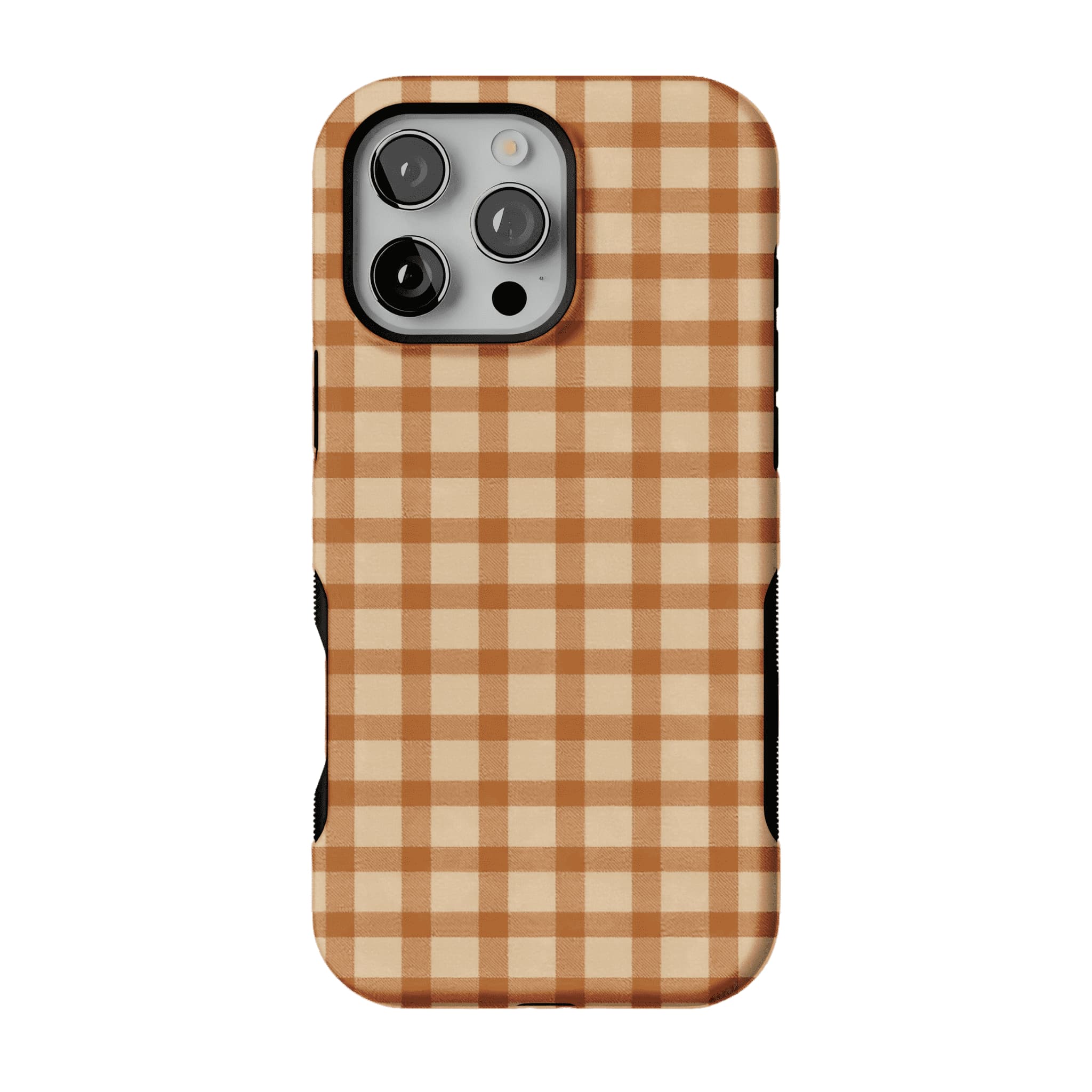 Classic Warm Gingham Plaid Shockproof Anti-slip iPhone Case