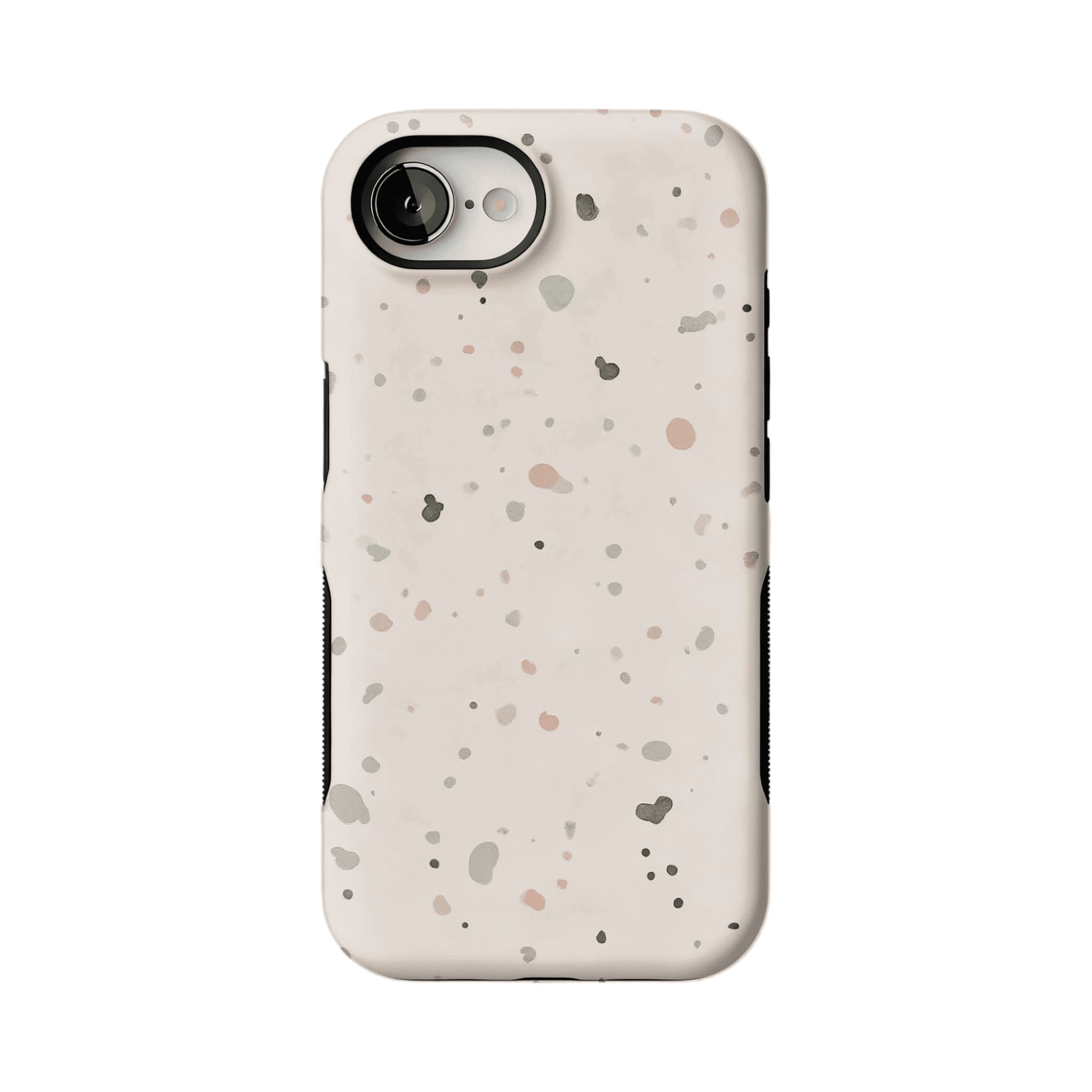 Morandi Neutral Speckle Dot Phone Case, Shockproof Anti-slip iPhone Cover
