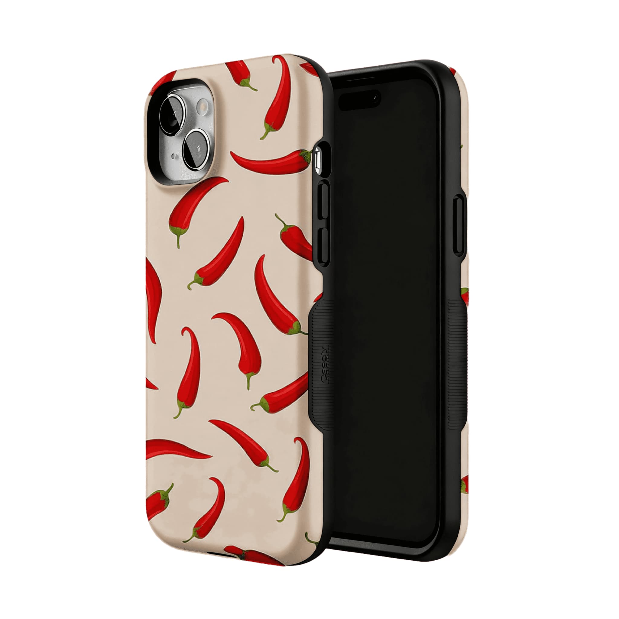 Bright Red Chili Pepper Vegetable Art Shockproof iPhone Case
