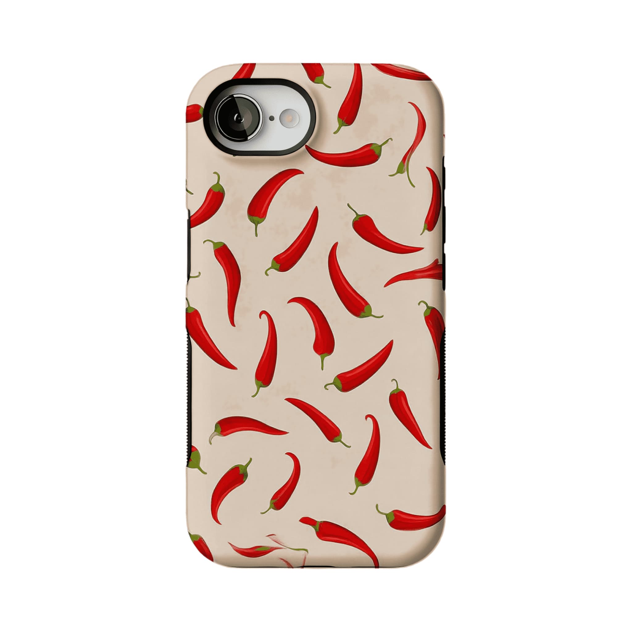 Bright Red Chili Pepper Vegetable Art Shockproof iPhone Case