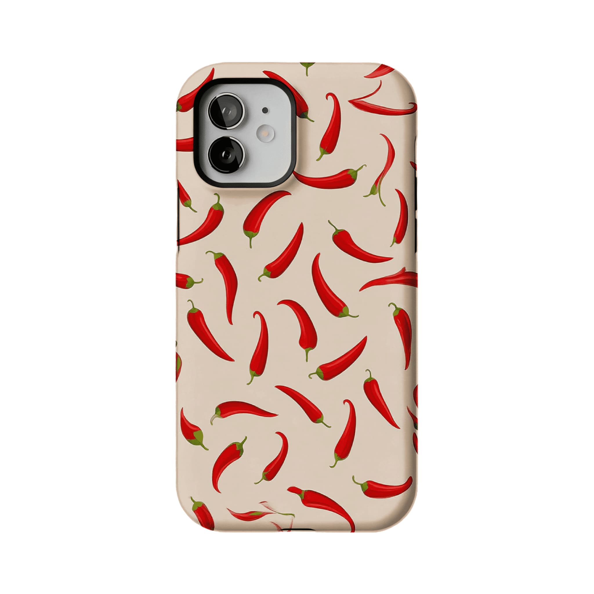 Bright Red Chili Pepper Vegetable Art Shockproof iPhone Case