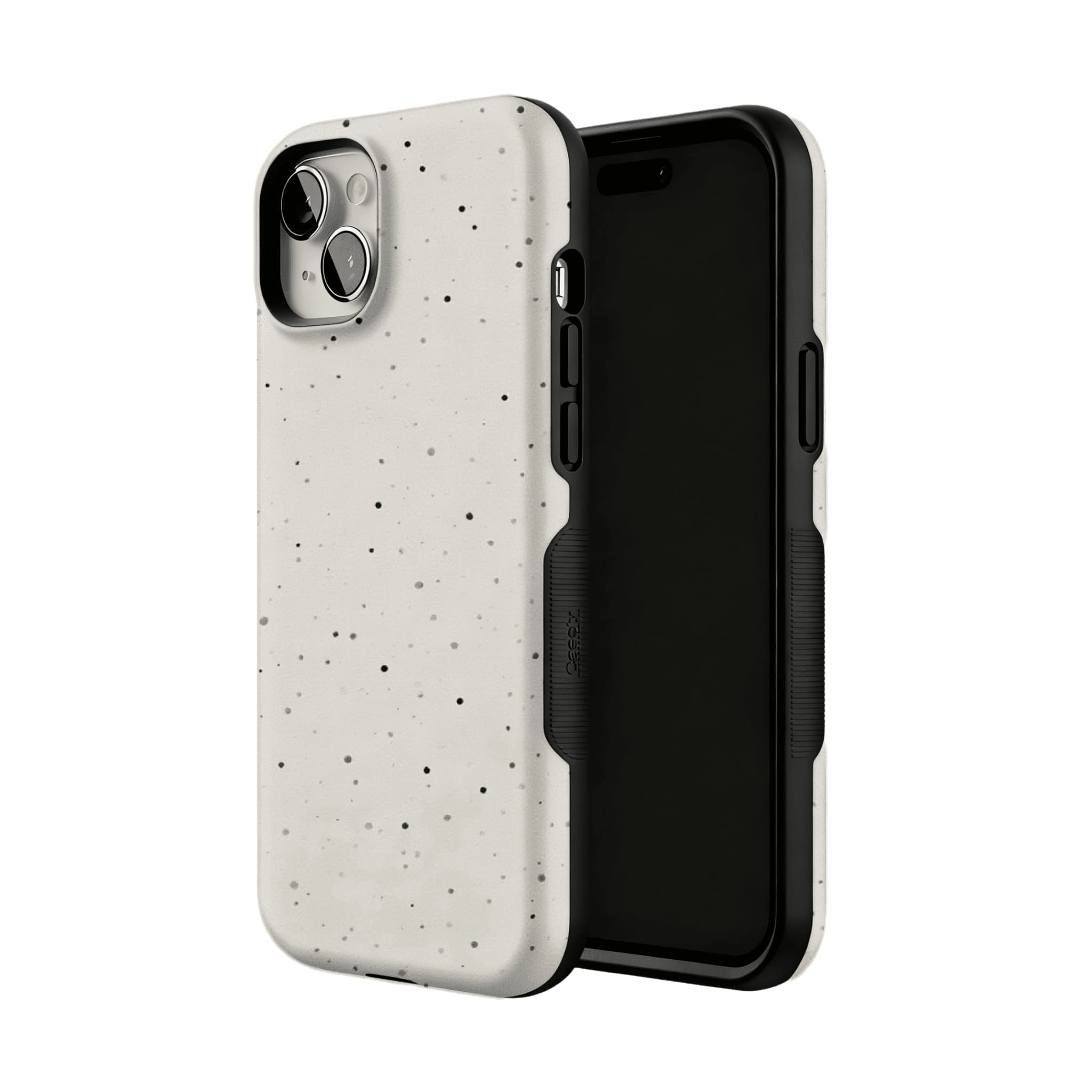 Neutral Monochrome Fine Ink Speckle Modern Minimal iPhone Cover