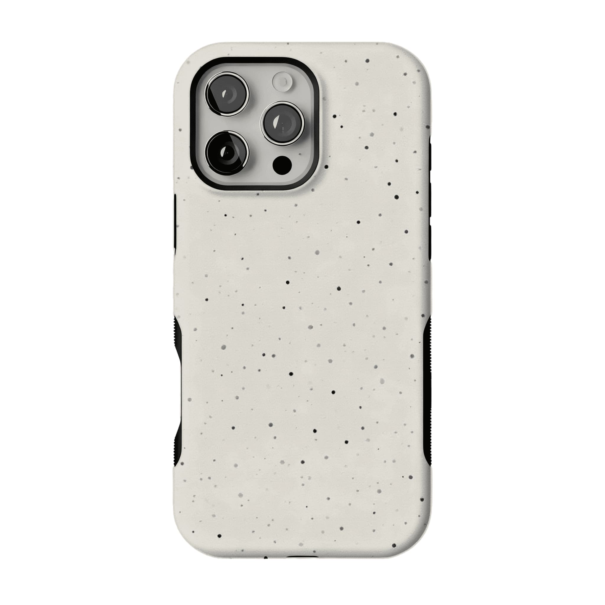 Neutral Monochrome Fine Ink Speckle Modern Minimal iPhone Cover