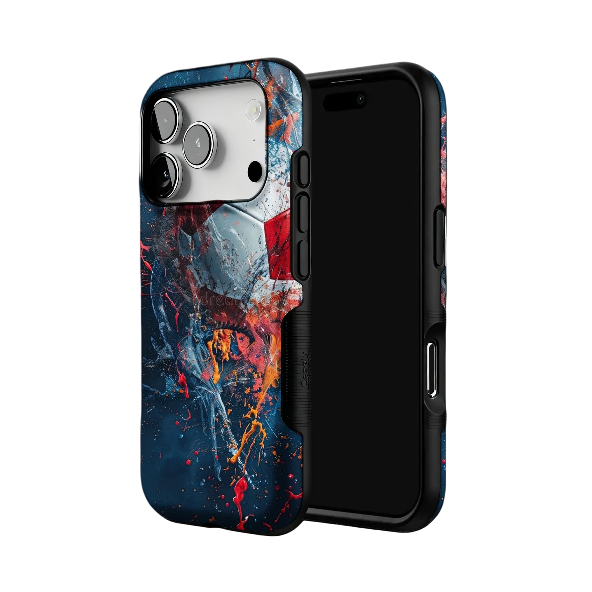 Soccer Ball Graffiti Phone Case, Abstract Sports Cover for iPhone