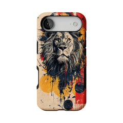 Graffiti Splash Ink Sketch Lion Head Street Art Shockproof iPhone Case