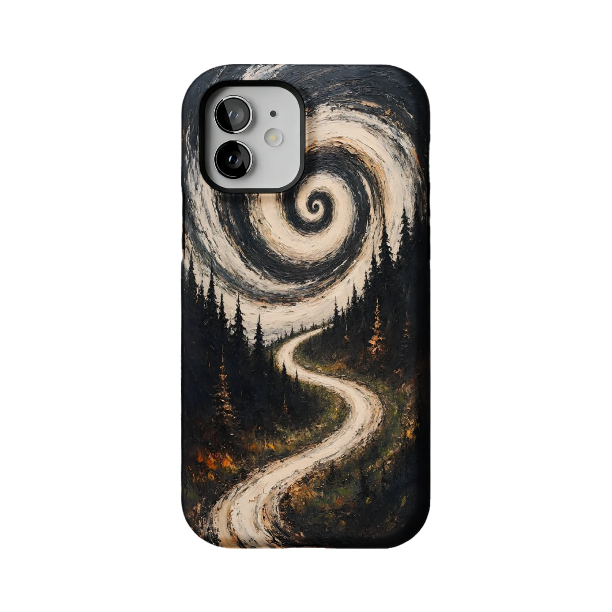Swirl Sky Forest iPhone Case, Van Gogh Style Shockproof Cover