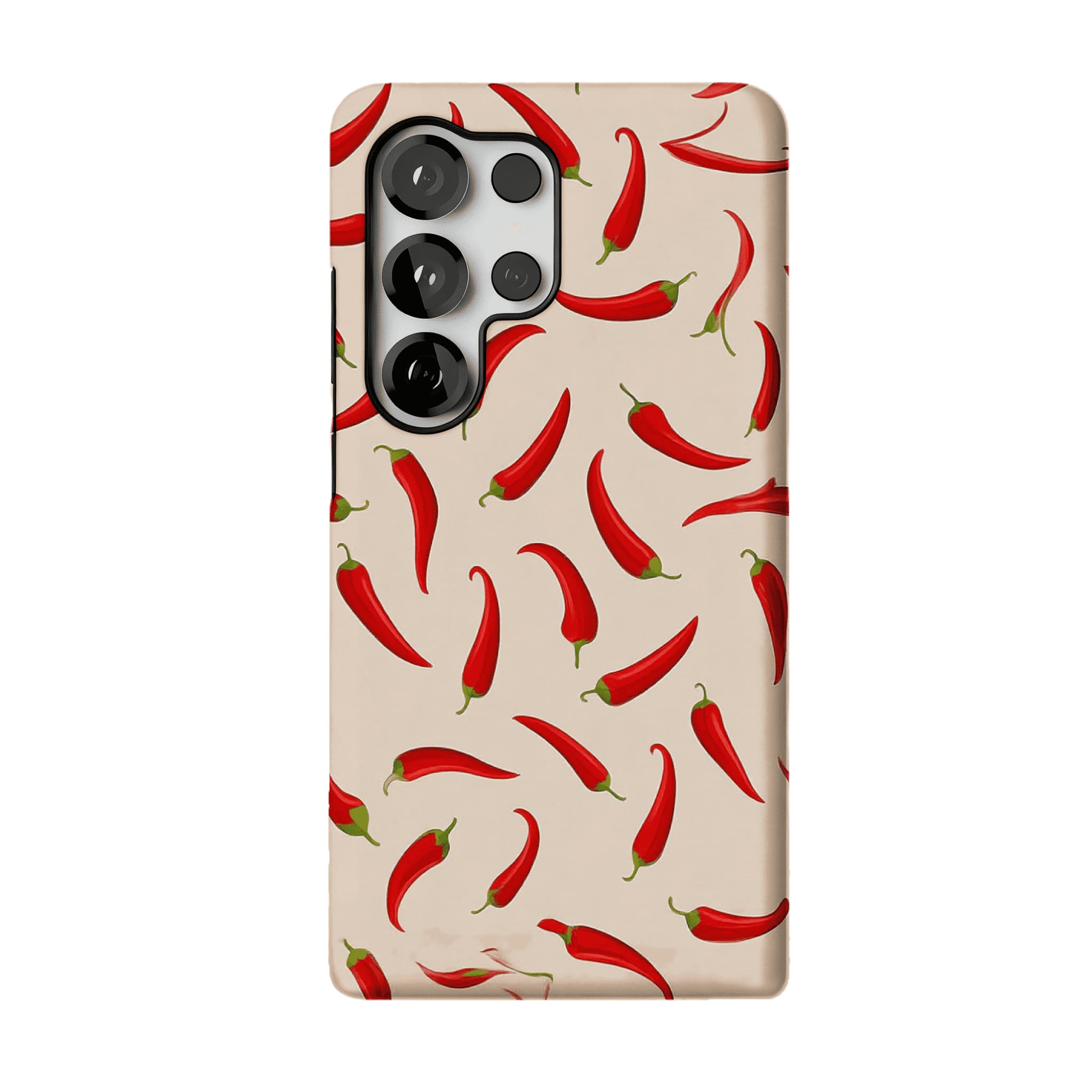 Bright Red Chili Pepper Vegetable Art Shockproof iPhone Case