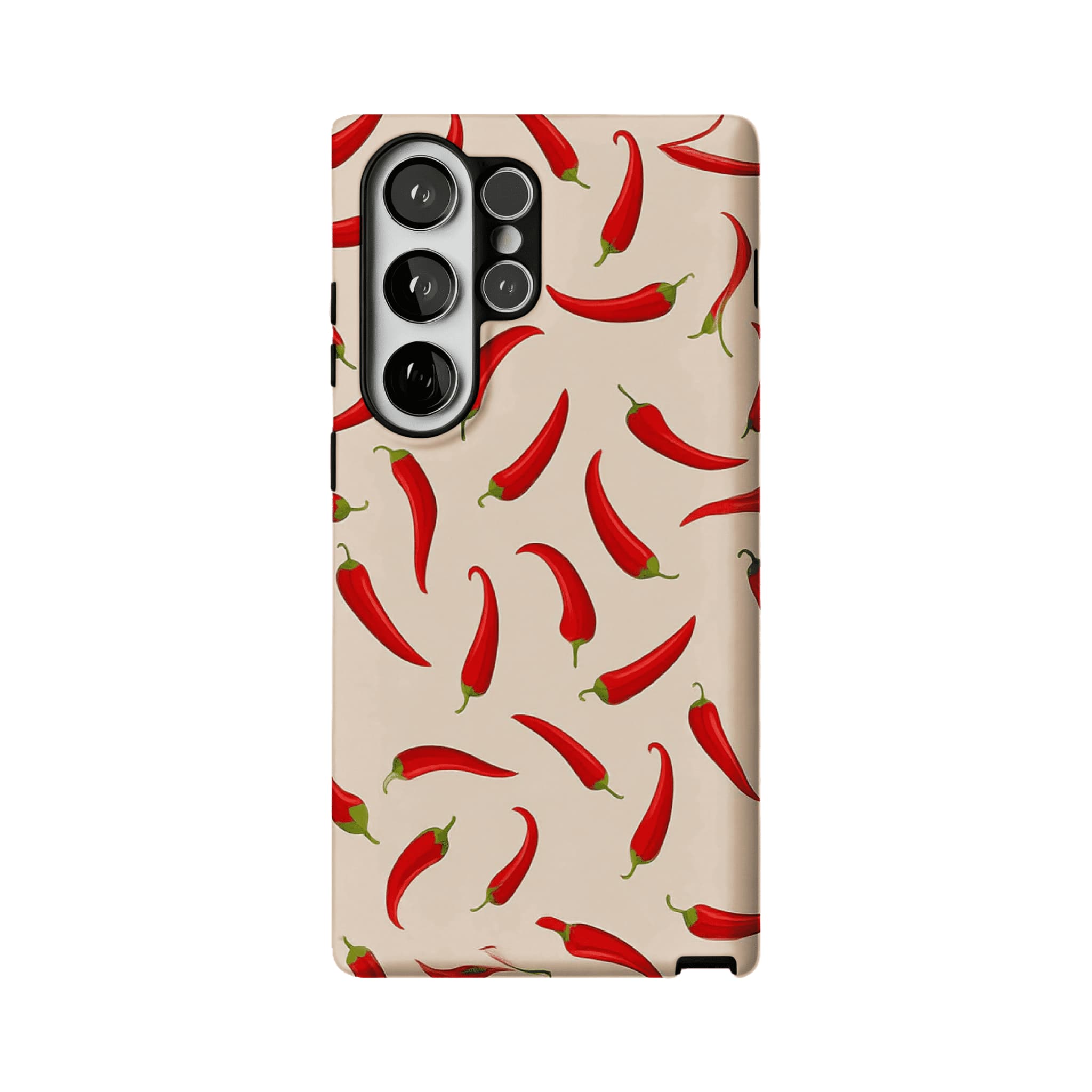 Bright Red Chili Pepper Vegetable Art Shockproof iPhone Case