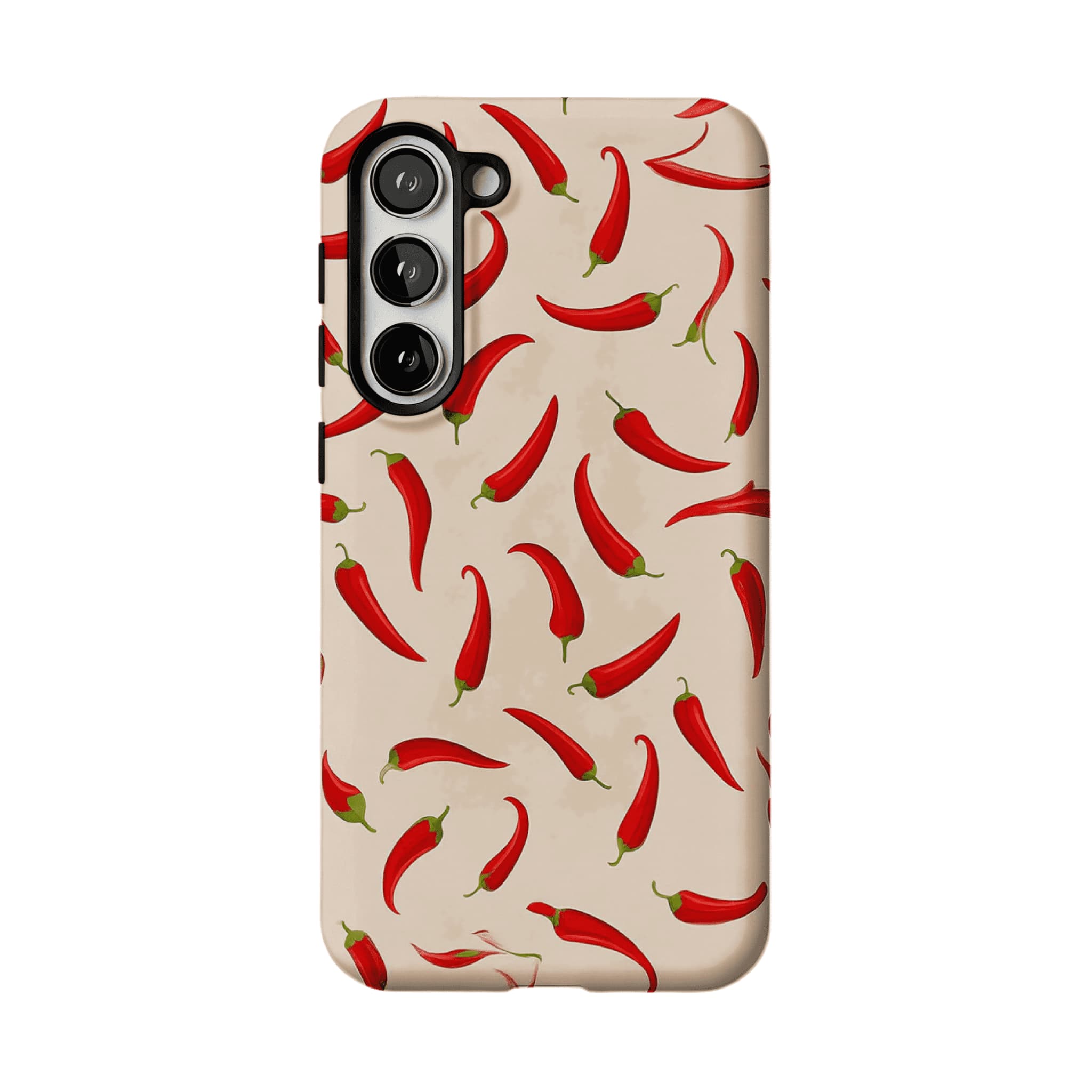 Bright Red Chili Pepper Vegetable Art Shockproof iPhone Case