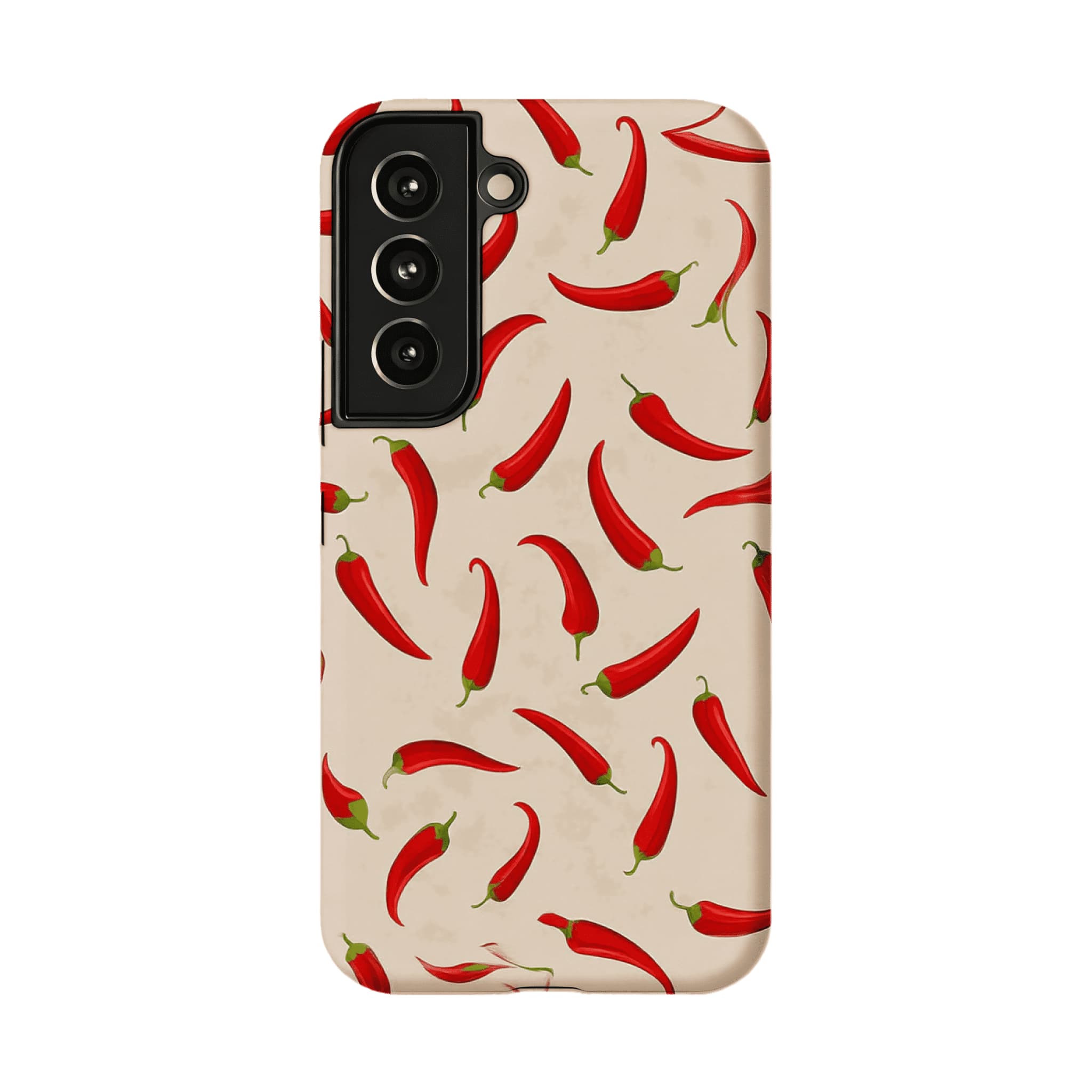 Bright Red Chili Pepper Vegetable Art Shockproof iPhone Case