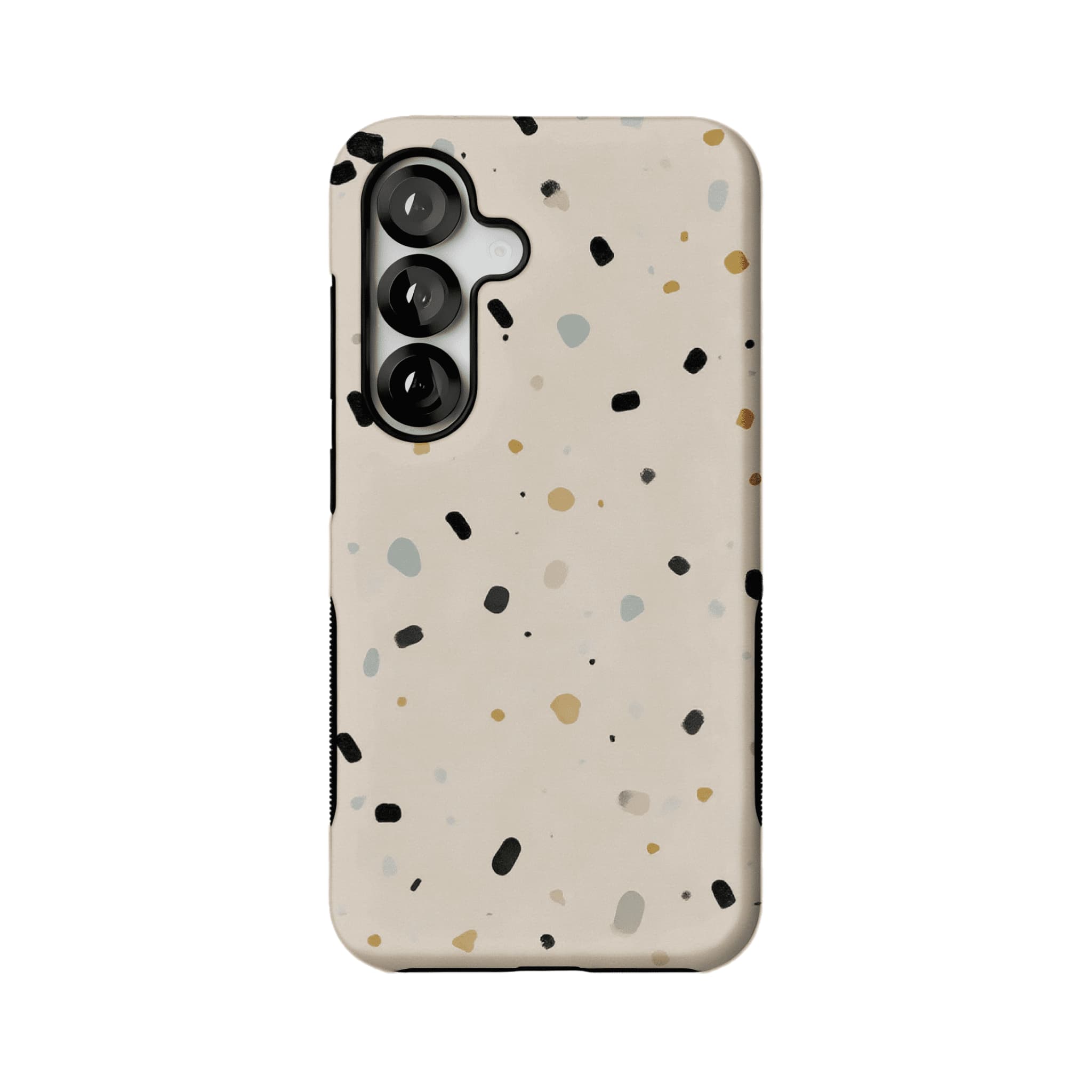 Neutral Terrazzo Speck Print Phone Case, Shockproof Anti-slip iPhone Cover