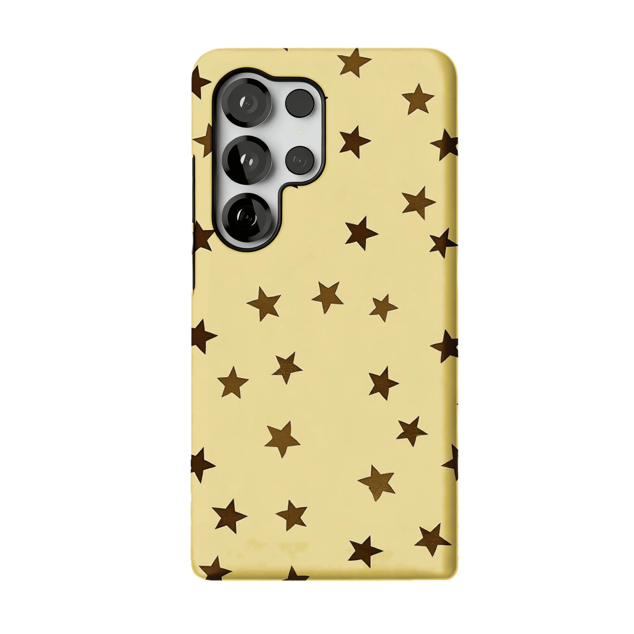 Casual Scattered Coffee Brown Star Shockproof Anti-slip iPhone Case
