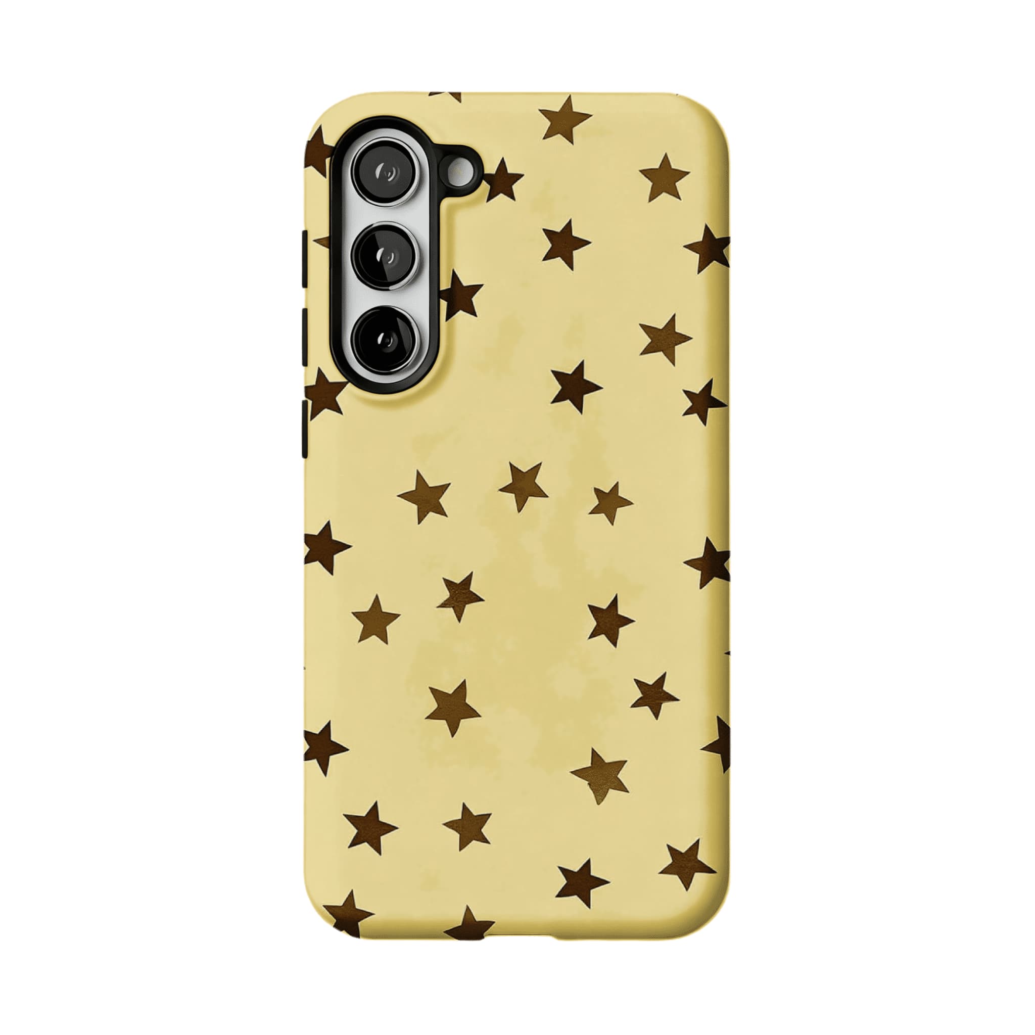 Casual Scattered Coffee Brown Star Shockproof Anti-slip iPhone Case
