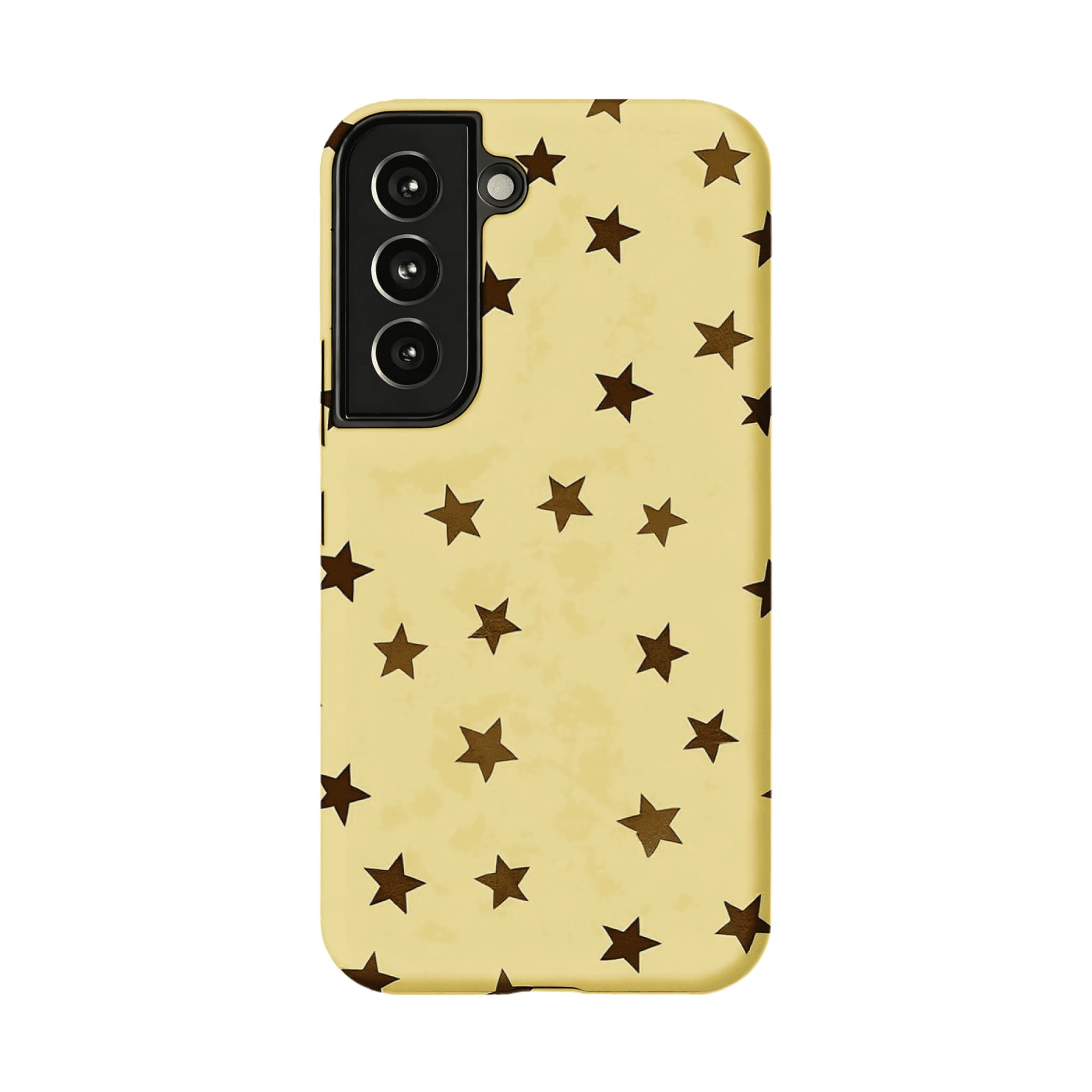 Casual Scattered Coffee Brown Star Shockproof Anti-slip iPhone Case