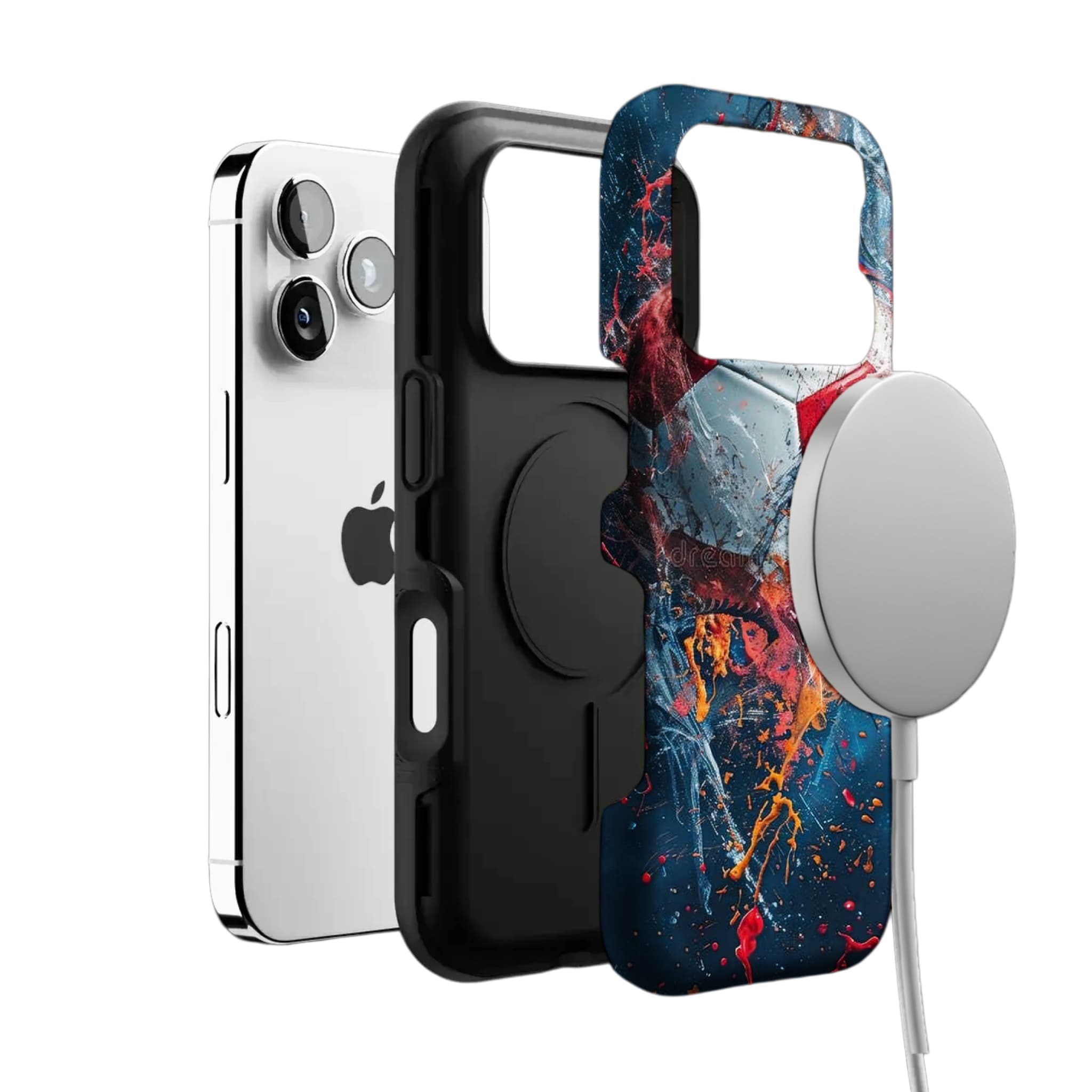 Soccer Ball Graffiti Phone Case, Abstract Sports Cover for iPhone