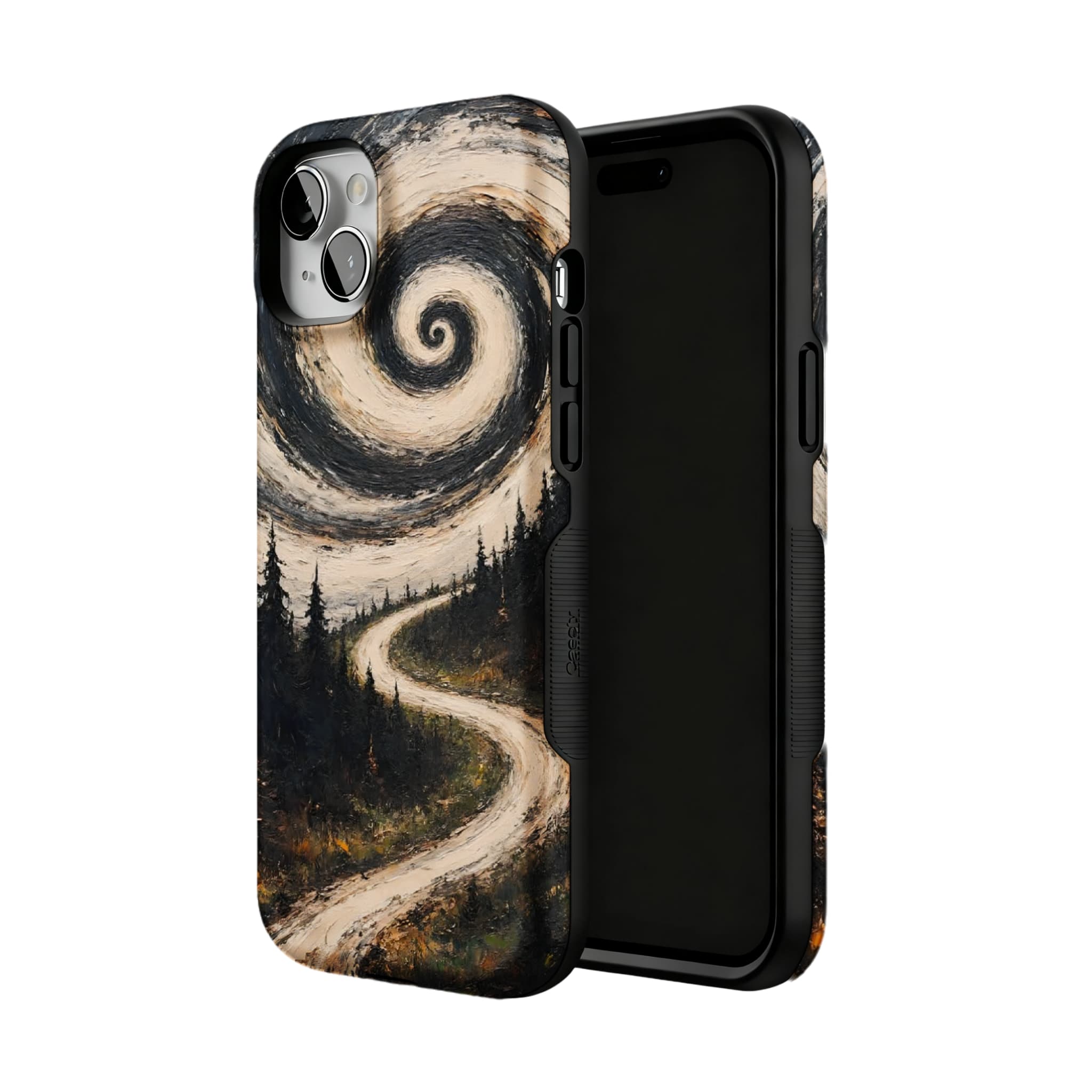 Swirl Sky Forest iPhone Case, Van Gogh Style Shockproof Cover