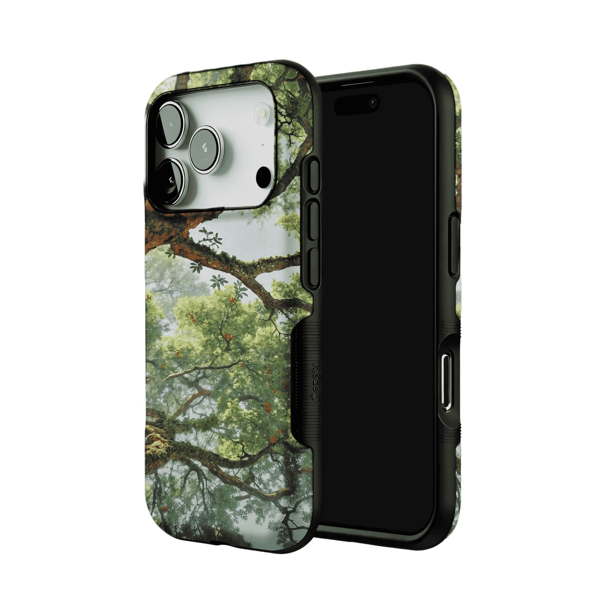 Fresh Green Ancient Tree Forest Phone Case, Anti-slip Shockproof iPhone Cover