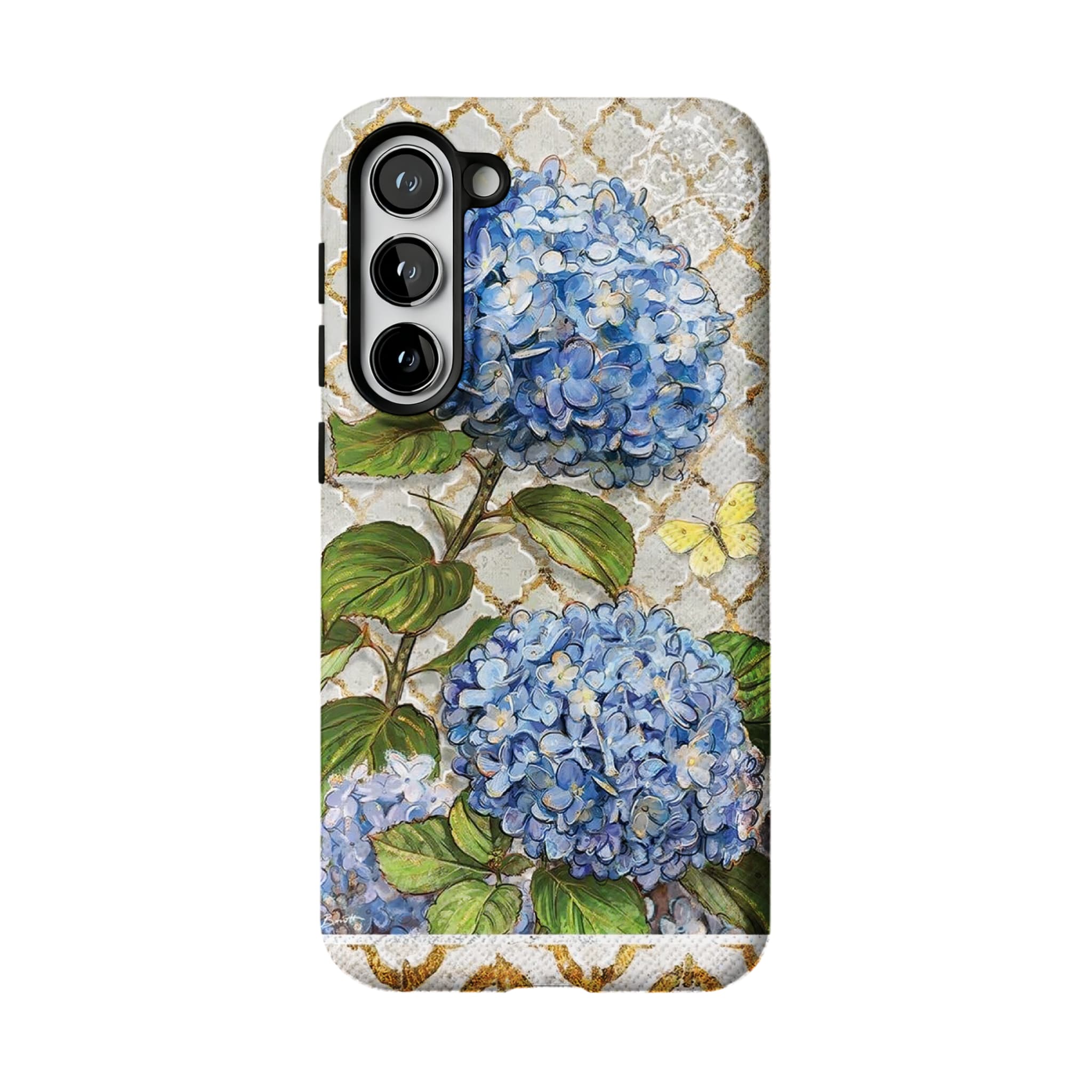 French Hydrangea Phone Case, Vintage Floral Cover for iPhone