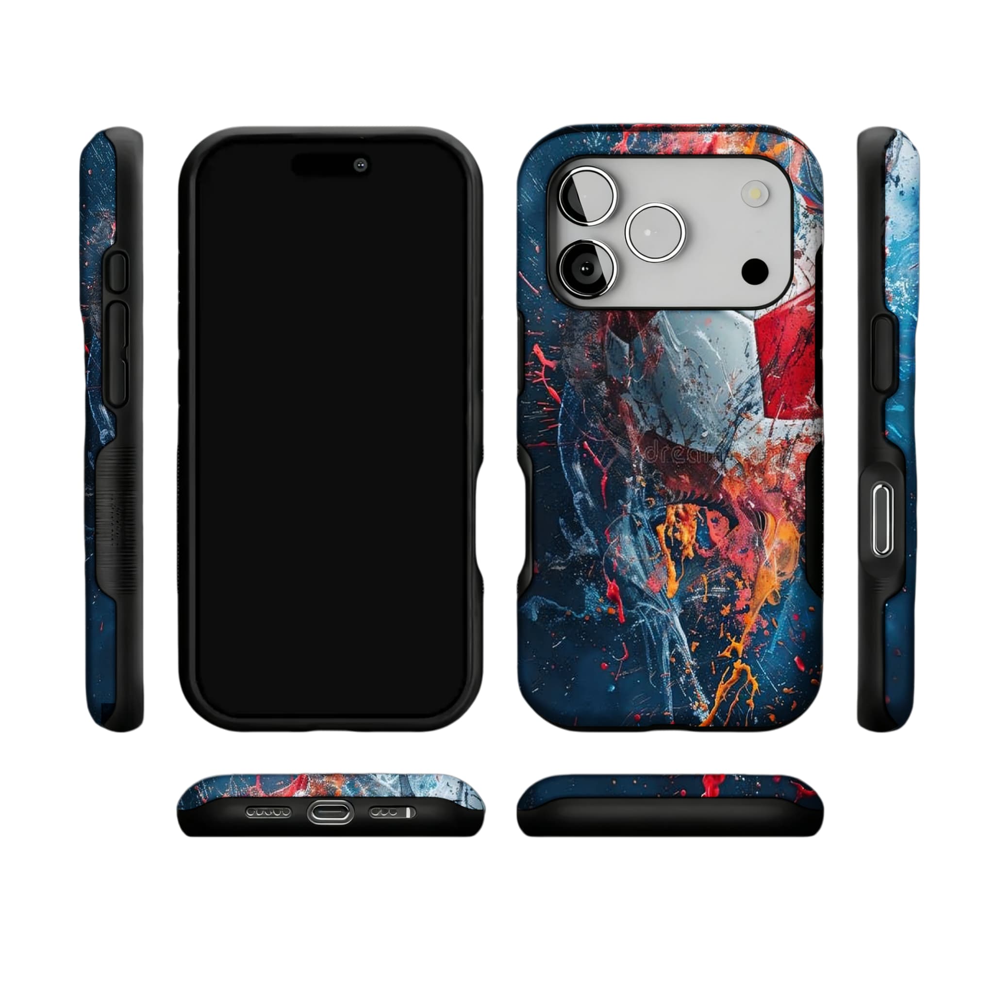 Soccer Ball Graffiti Phone Case, Abstract Sports Cover for iPhone