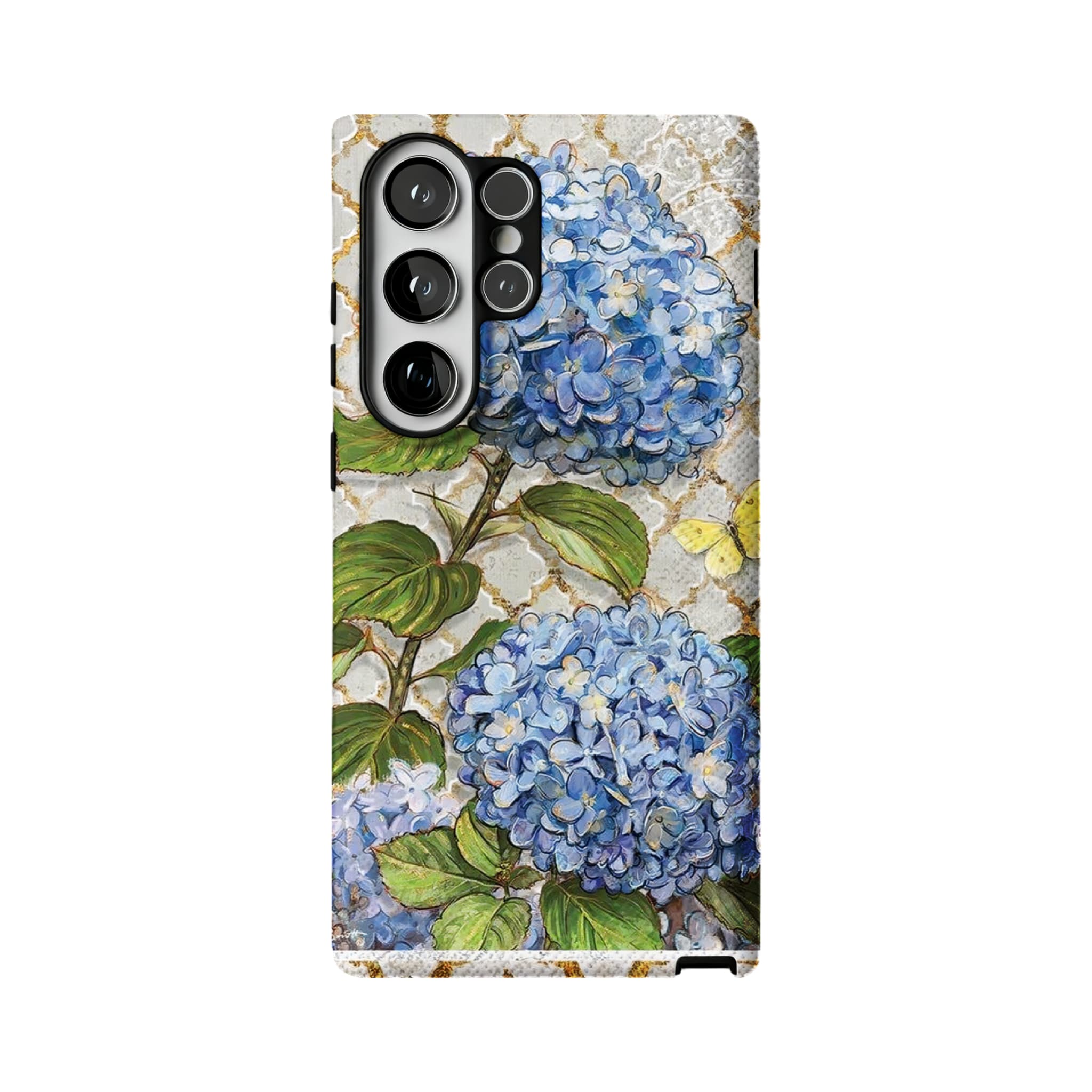 French Hydrangea Phone Case, Vintage Floral Cover for iPhone