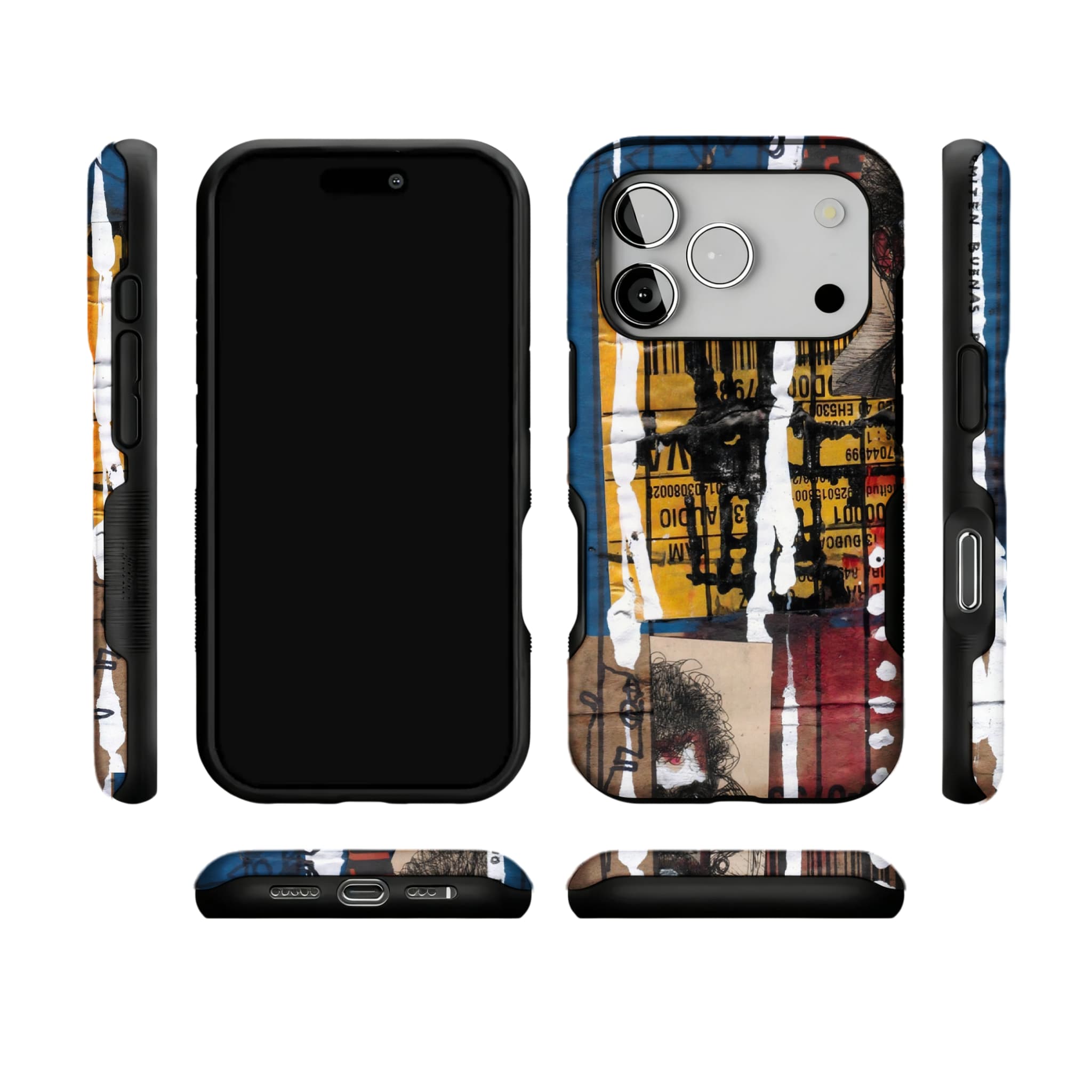 Grunge Collage Phone Case | Street Art Aesthetic Shockproof Case for Samsung & iPhone