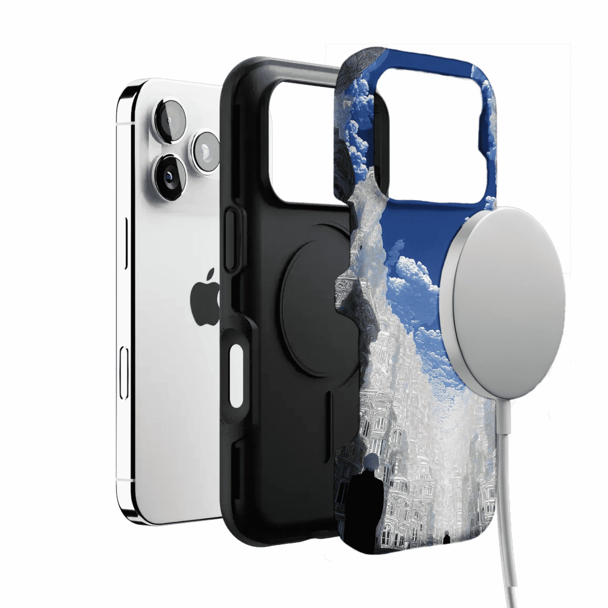 Surreal Fantasy Sky City Architecture Art iPhone Protective Cover