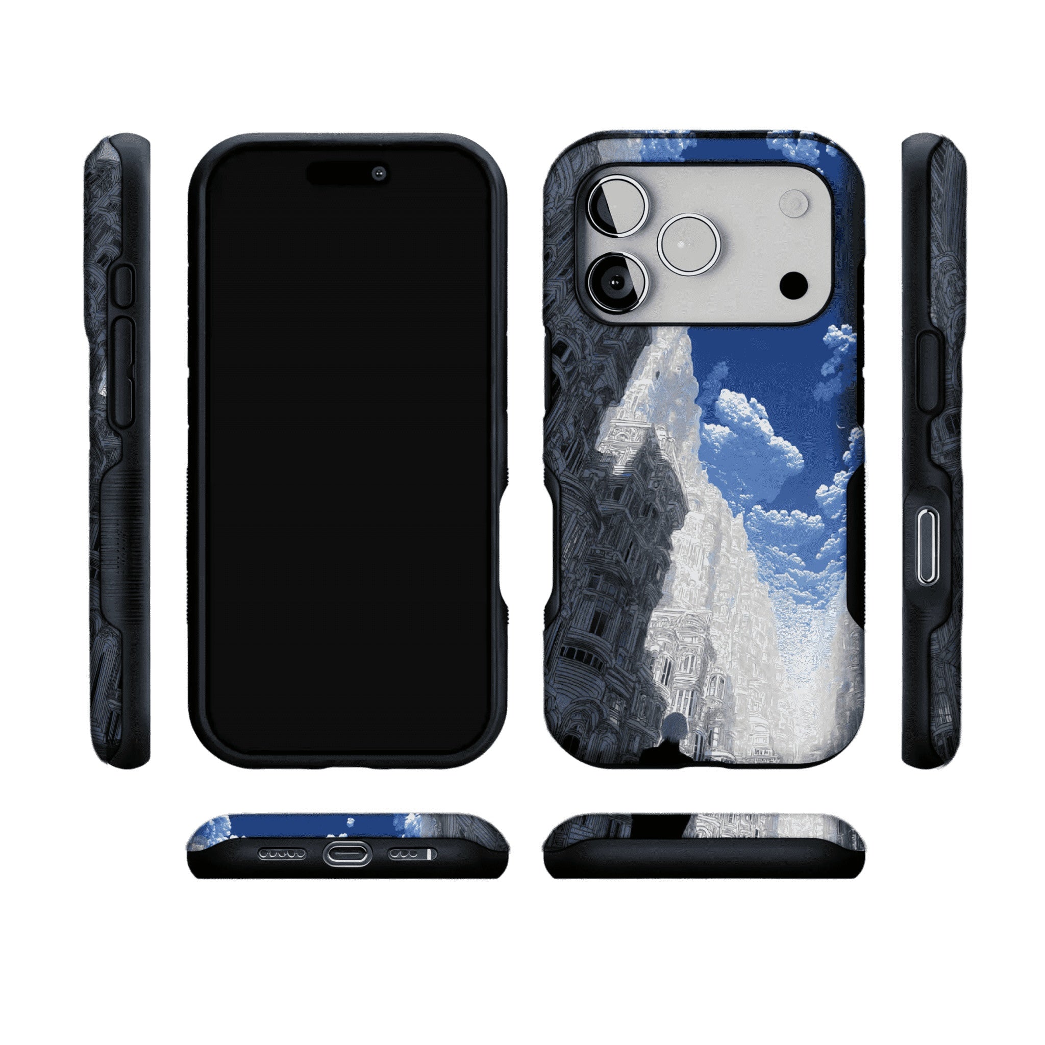 Surreal Fantasy Sky City Architecture Art iPhone Protective Cover