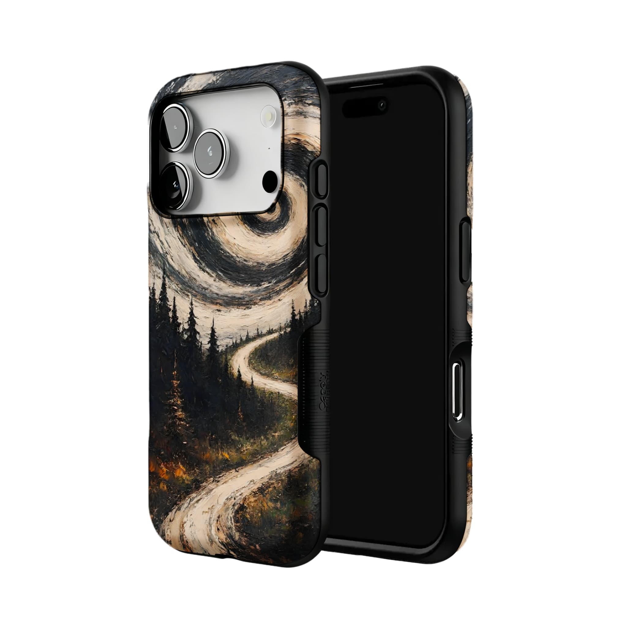 Swirl Sky Forest iPhone Case, Van Gogh Style Shockproof Cover
